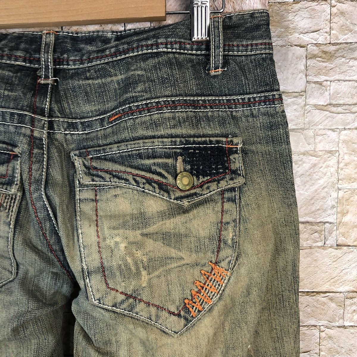 Request Jeans Request Black faded ripped Distressed Denim Pants #A1039 Size US 31 - 18 Thumbnail