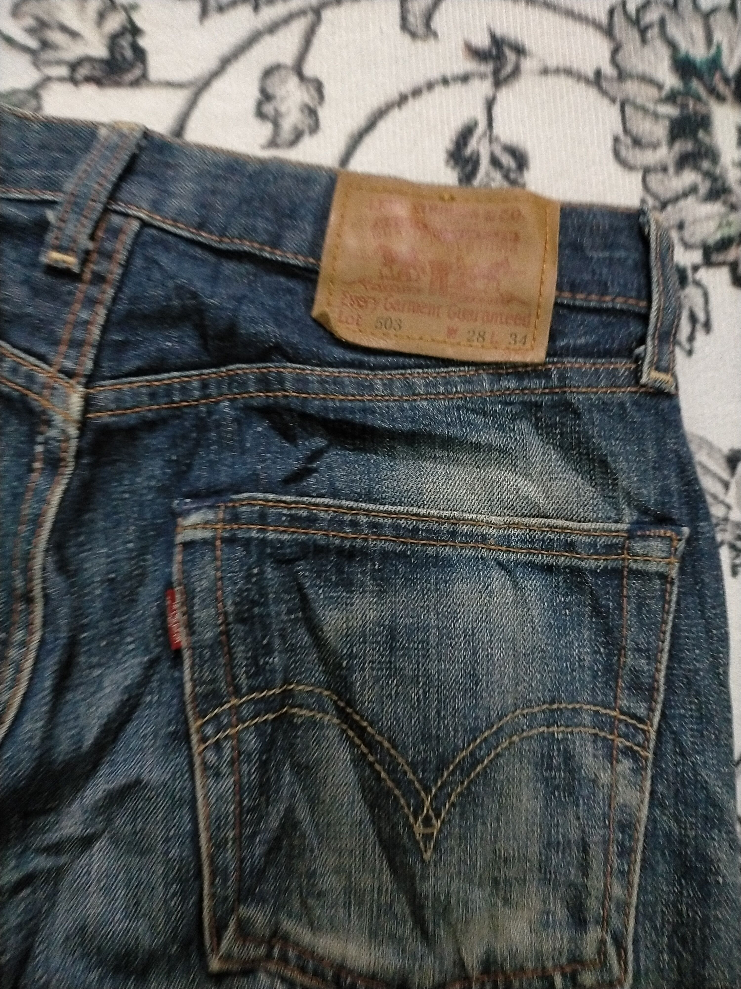Levi's 🔥Vintage🔥 Levis 503 Washed Nice Jeans Size US 28 / EU 44 - 3 Thumbnail