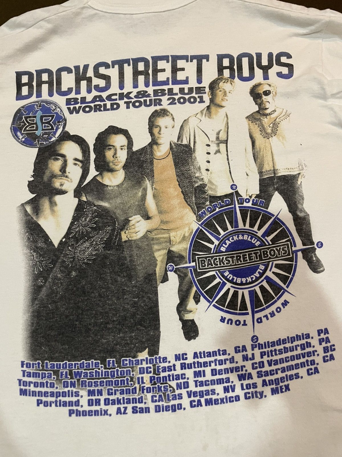 Fruit Of The Loom Vtg Backstreet boys Black&Blue world tour 2001 Size US M / EU 48-50 / 2 - 5 Thumbnail