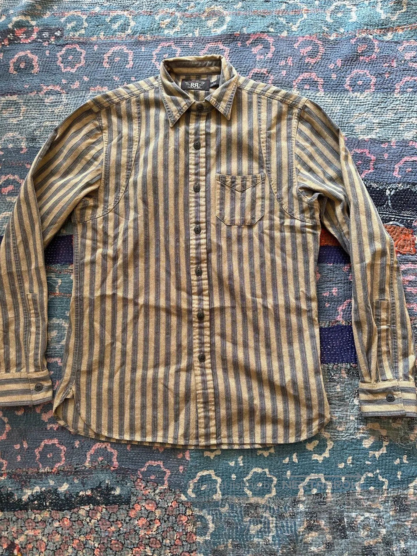 RRL Ralph Lauren rrl striped long sleeve shirt. Size US S / EU 44-46 / 1 - 1 Thumbnail