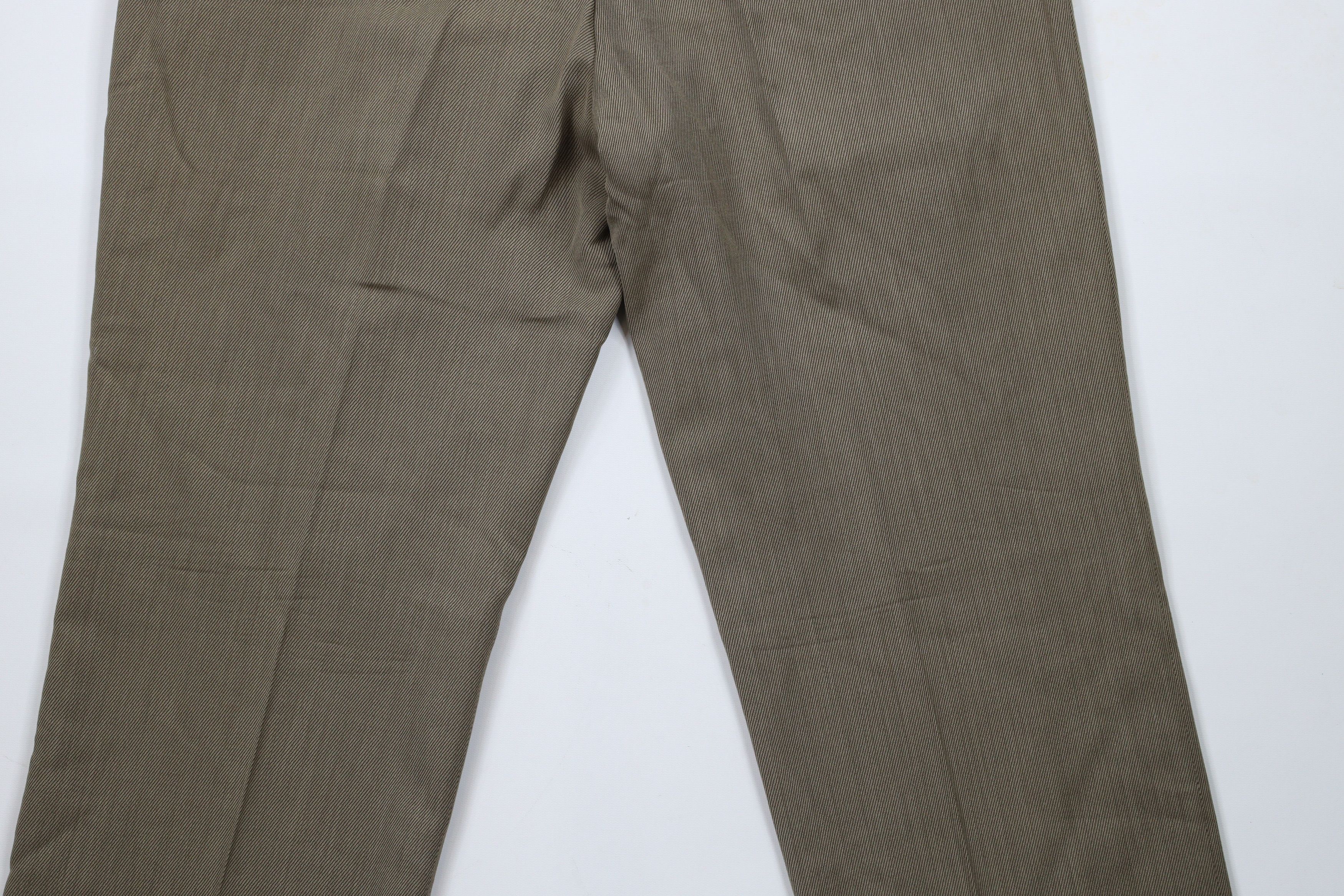 Vintage Vintage 90s Streetwear Whipcord Wool Blend Wide Leg Pants Size US 38 / EU 54 - 11 Thumbnail