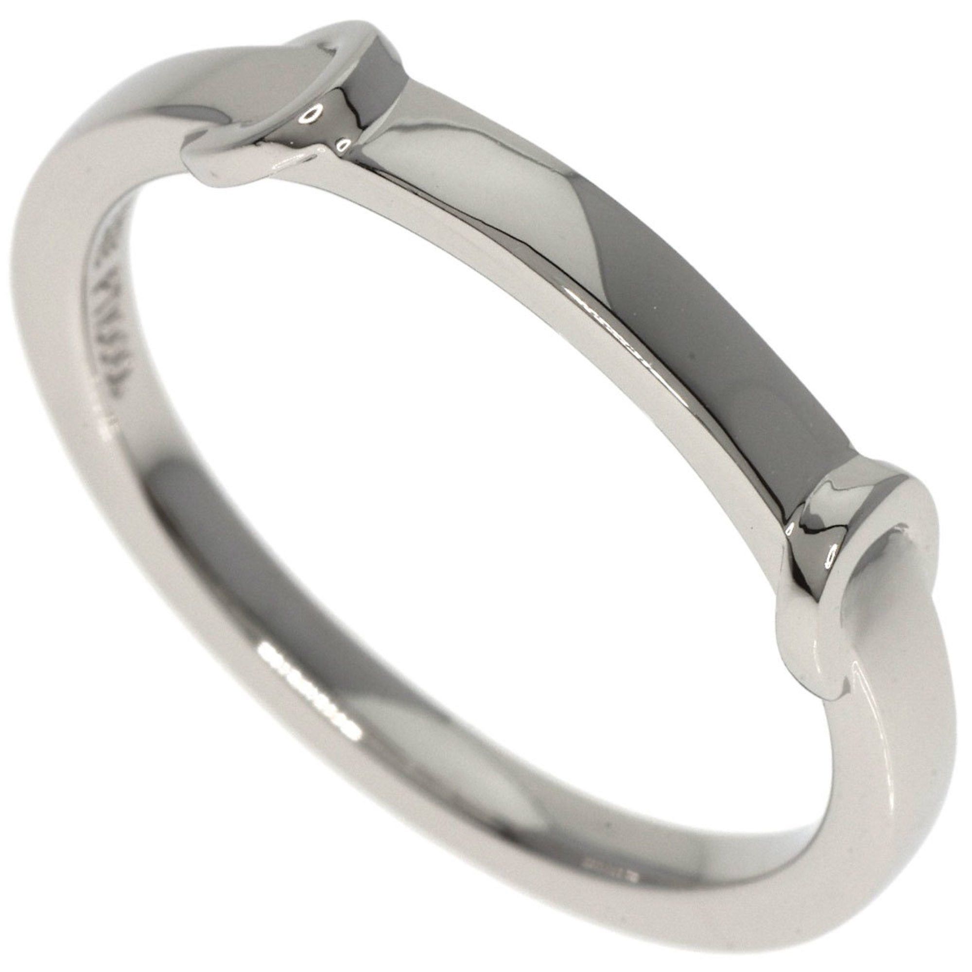 image of Celine C Ring Platinum Pt1000 Women's in Silver