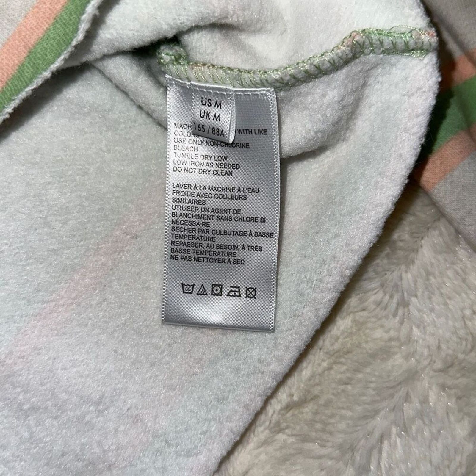 Bdg BDG Green and Gray Cropped Striped Sweatshirt | Sz M Size M / US 6-8 / IT 42-44 - 4 Thumbnail