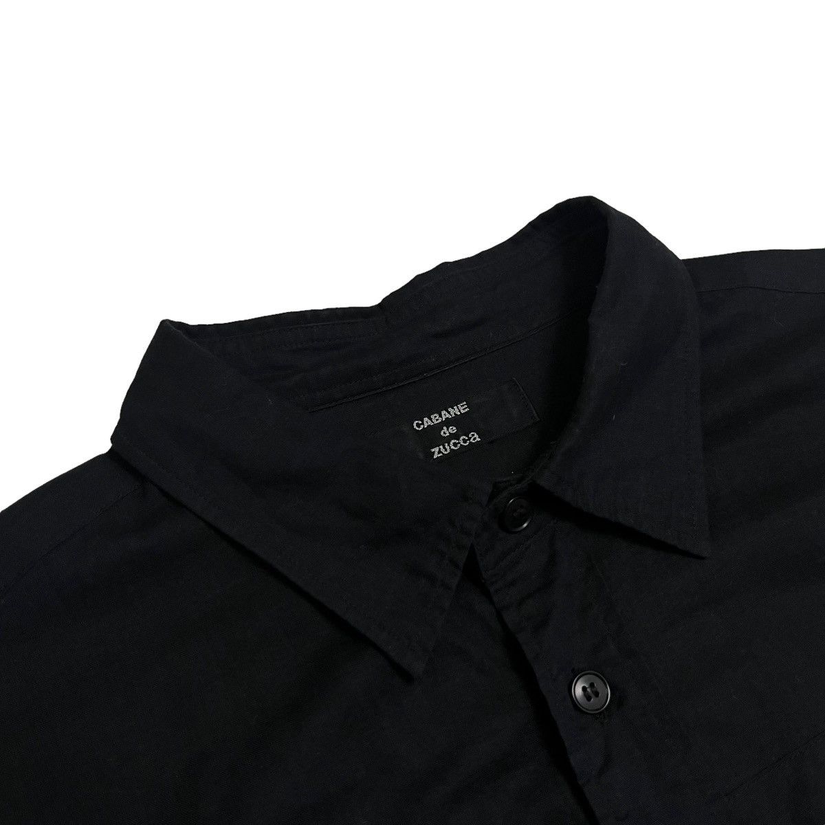 CABANE de ZUCCa Cabane De Zucca Sheer Black Shirt Size US L / EU 52-54 / 3 - 3 Thumbnail