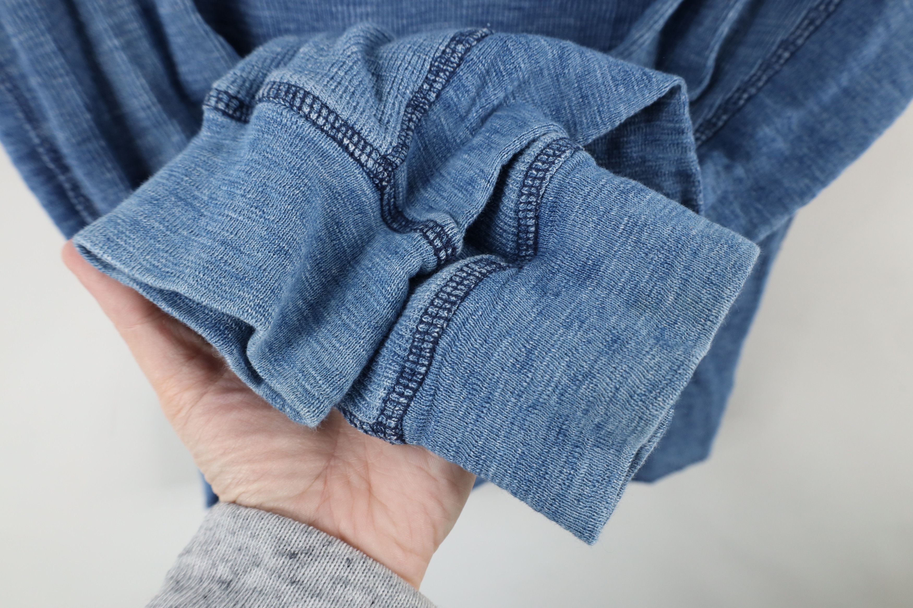 Lucky Brand × Vintage Vintage Y2K Lucky Brand Waffle Knit Long Sleeve T-Shirt Size US S / EU 44-46 / 1 - 4 Thumbnail