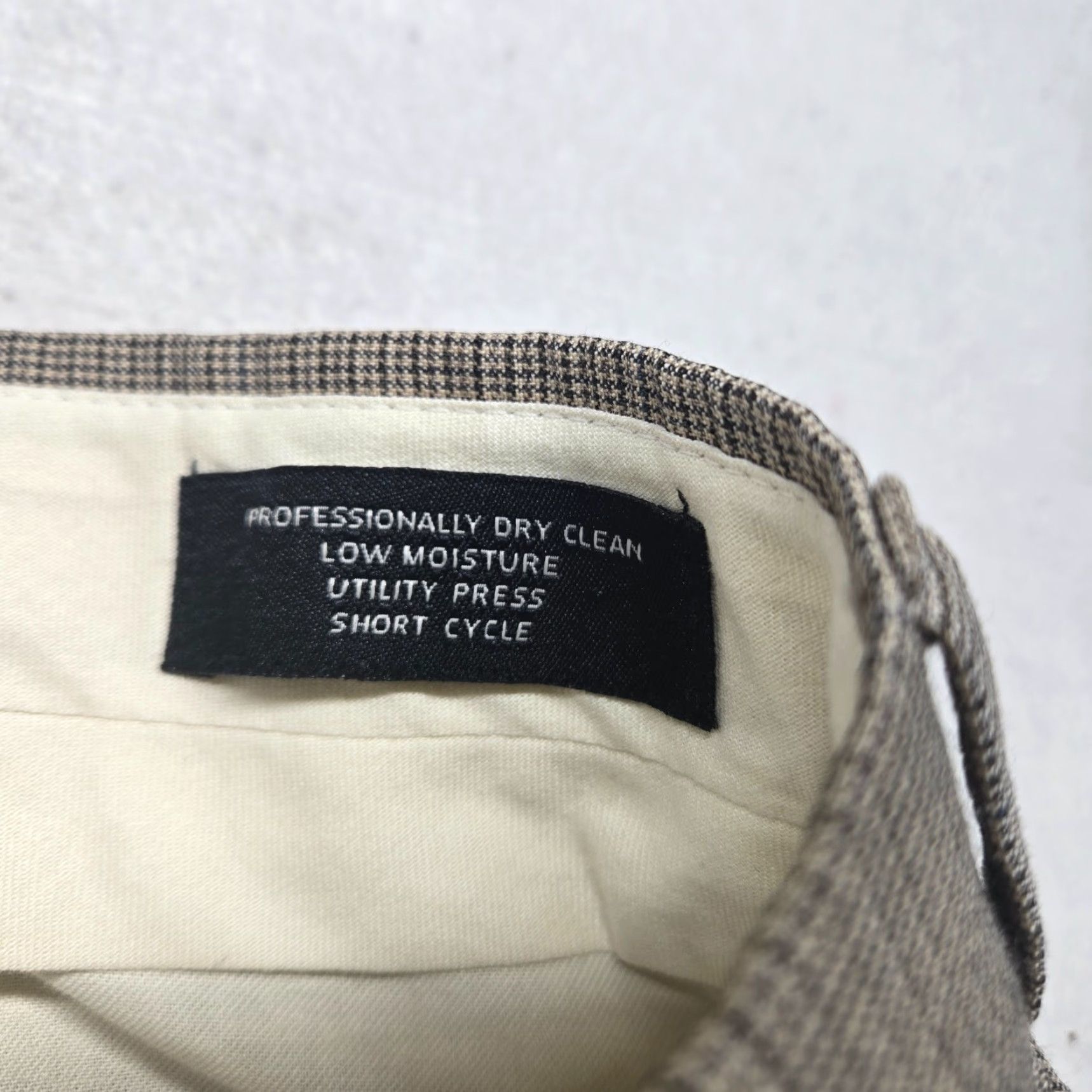 Jos. A. Bank Jos. A. Bank Traveler Collection Brown Tailored Fit Dress Pants 34x28 Men's Regular Classic Cotton Wool Size US 35 - 4 Thumbnail