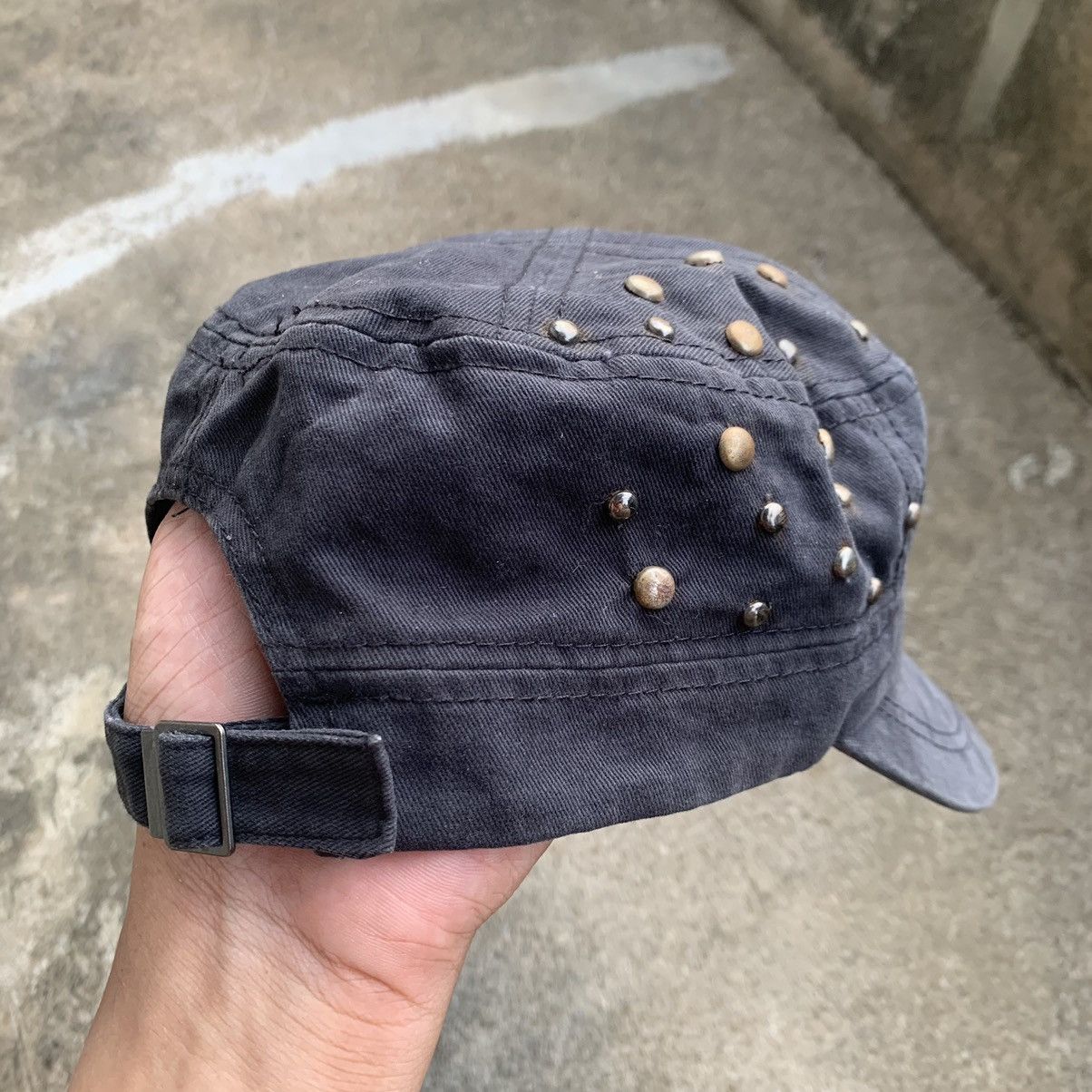 If Six Was Nine × Japanese Brand Cadet Hat Studded Y2K Style Size ONE SIZE - 3 Thumbnail