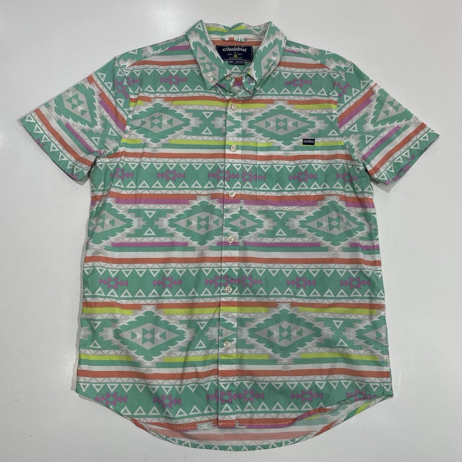Chubbies Chubbies Friday Shirt M Pastel Aztec Zona Southwestern Size US M / EU 48-50 / 2 - 1 Thumbnail