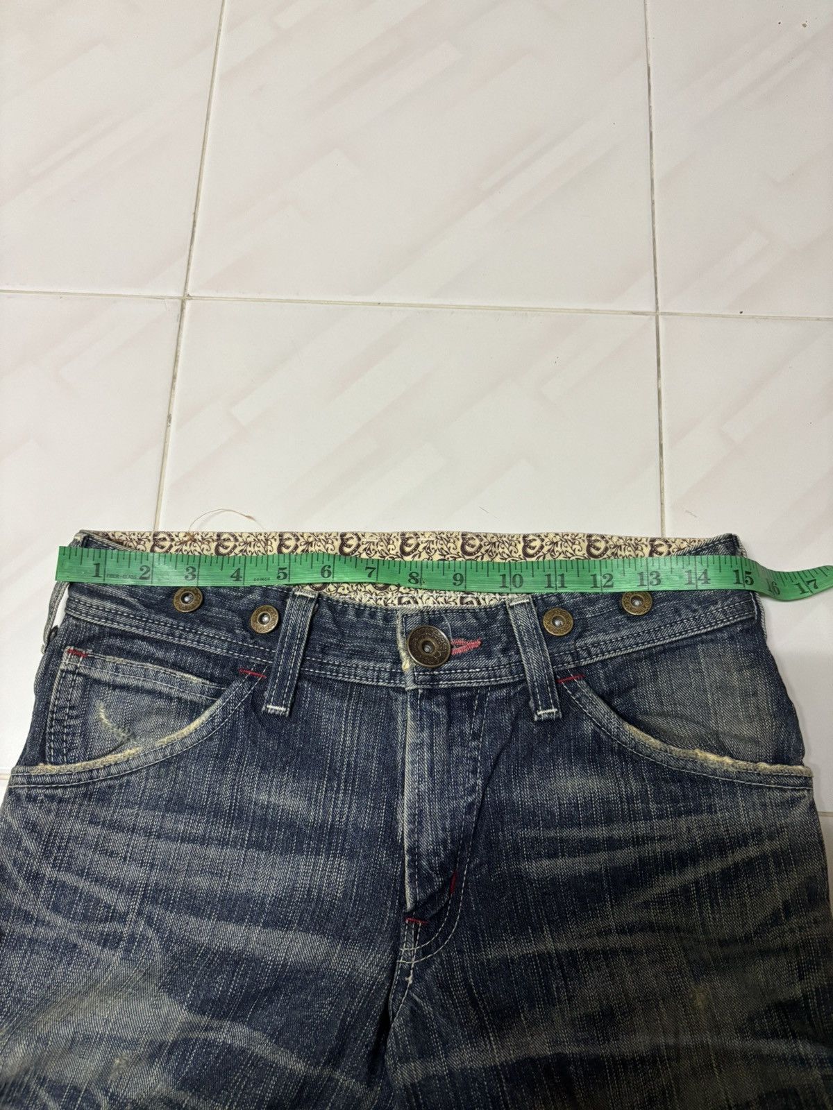Edwin distressed semi flare edwin 503 blue trip Size US 30 / EU 46 - 23 Thumbnail