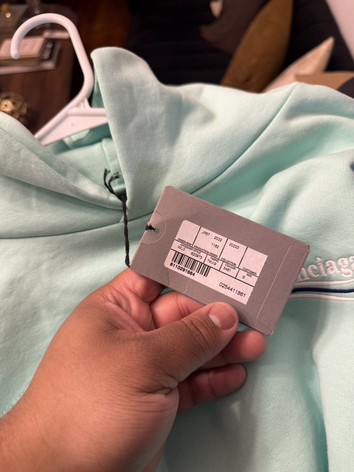 Balenciaga Balenciaga Mint Campaign Hoodie Size Small/ XXL Size US S / EU 44-46 / 1 - 13 Thumbnail