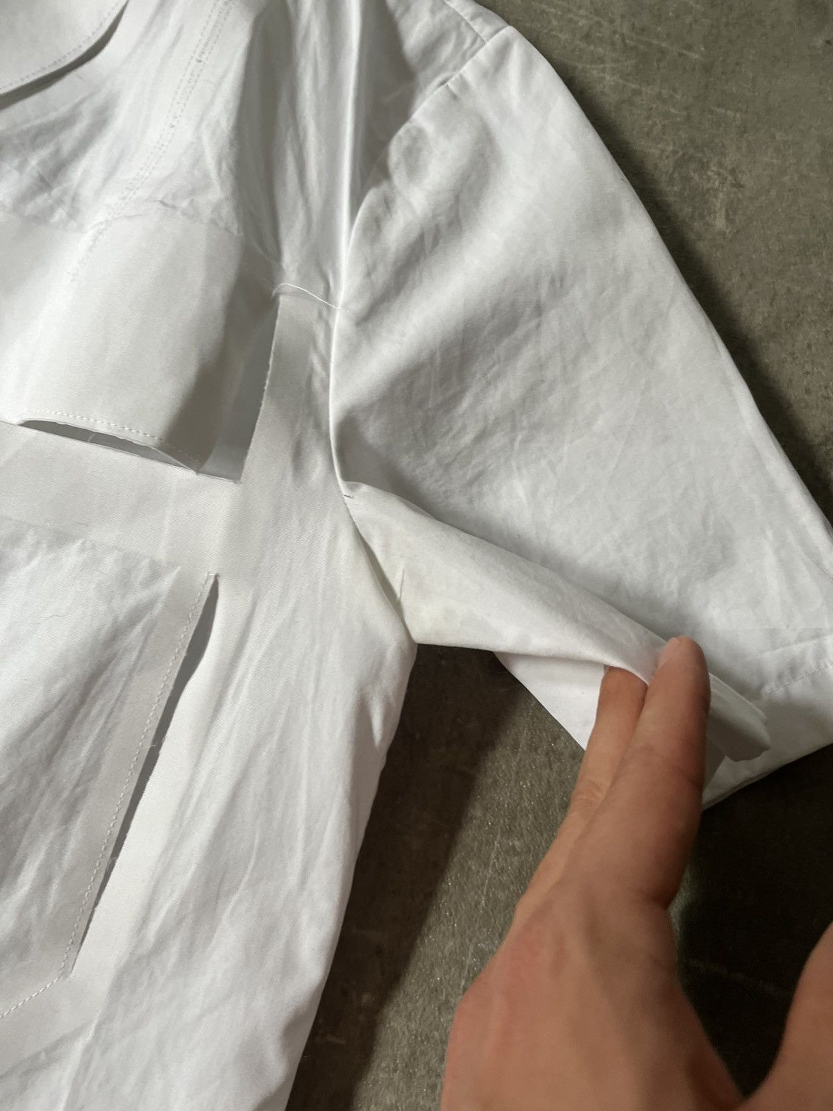 Maison Margiela Maison Margiela S/S 19 white shirt artisanal rare Size US M / EU 48-50 / 2 - 8 Thumbnail