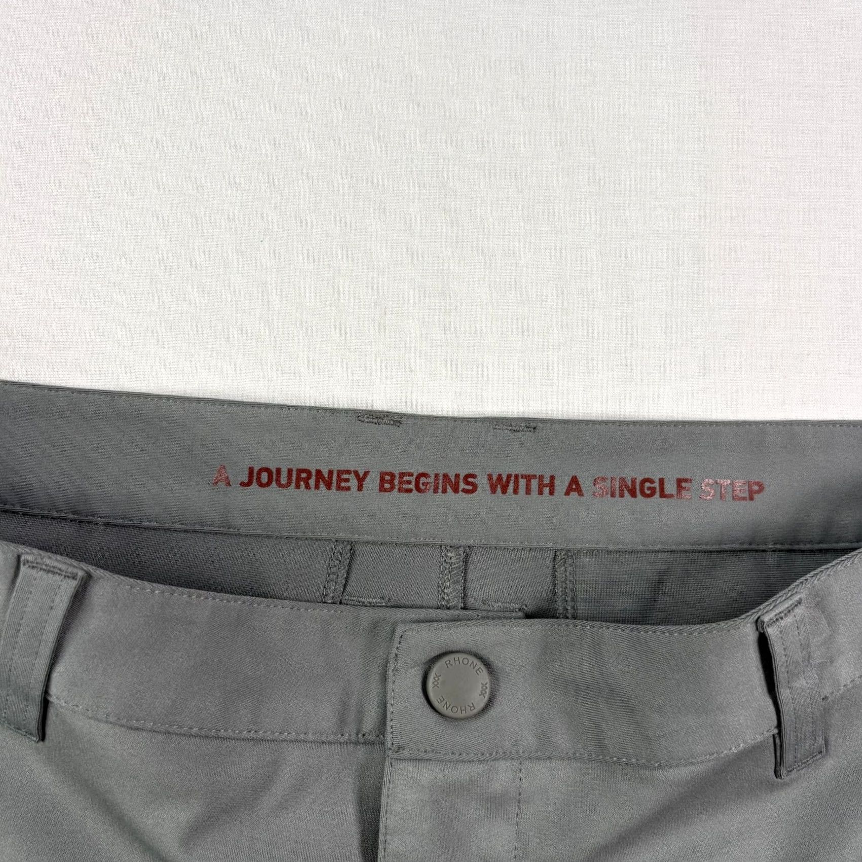 Rhone Rhone Pants Mens 34x32 Gray Commuter Slim Fit Chino Stretch Casual Golf Size US 34 / EU 50 - 2 Thumbnail