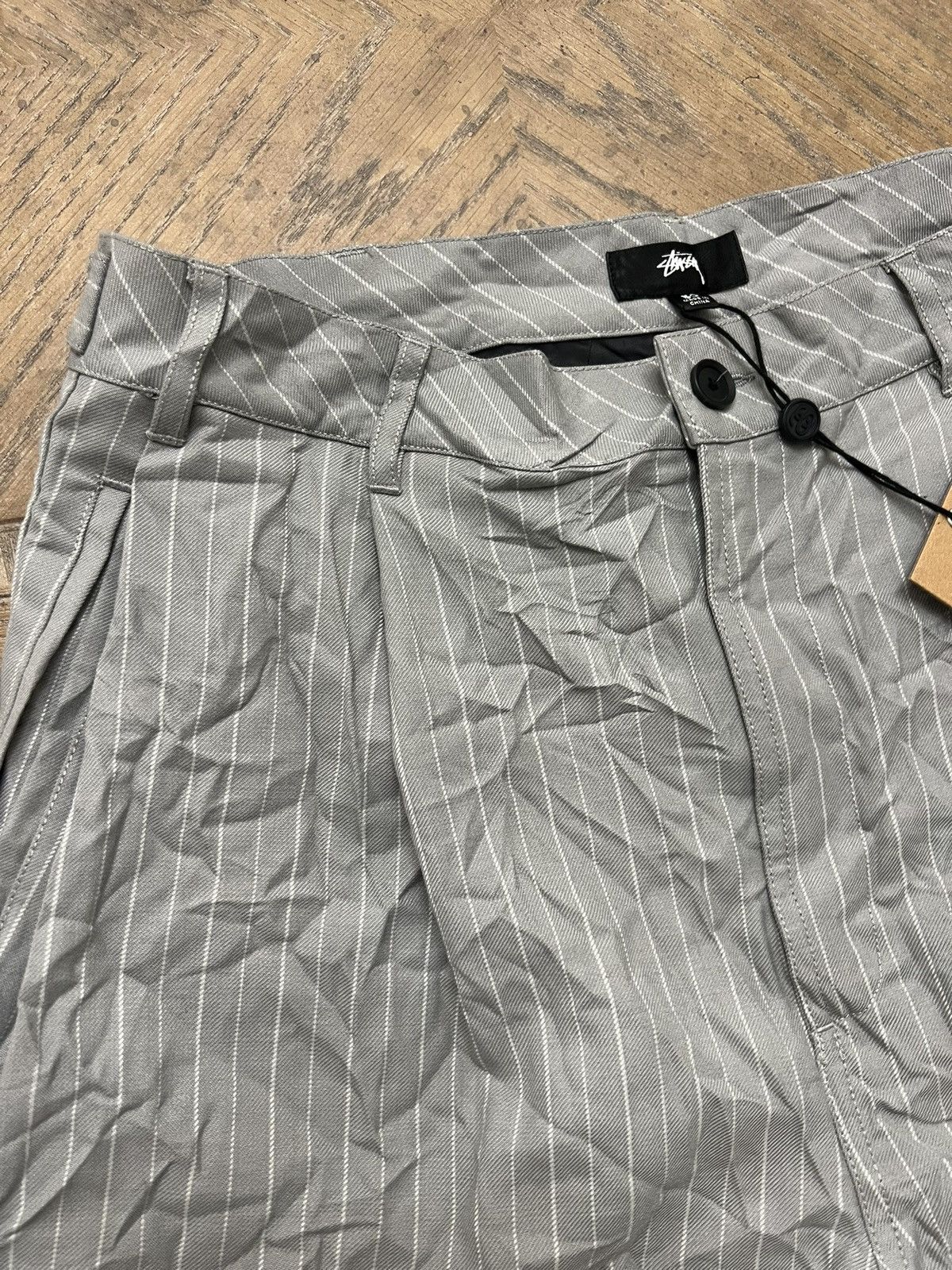 Stussy Stripe Volume Pleated Shorts