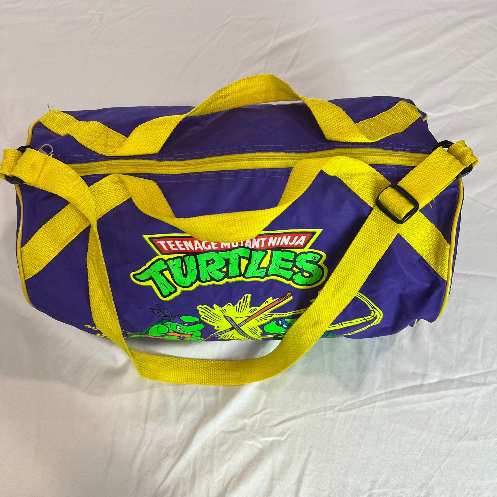Vintage *Rare Vintage Teenage Mutant Ninja Turtles Duffle (1989) Size ONE SIZE - 4 Thumbnail