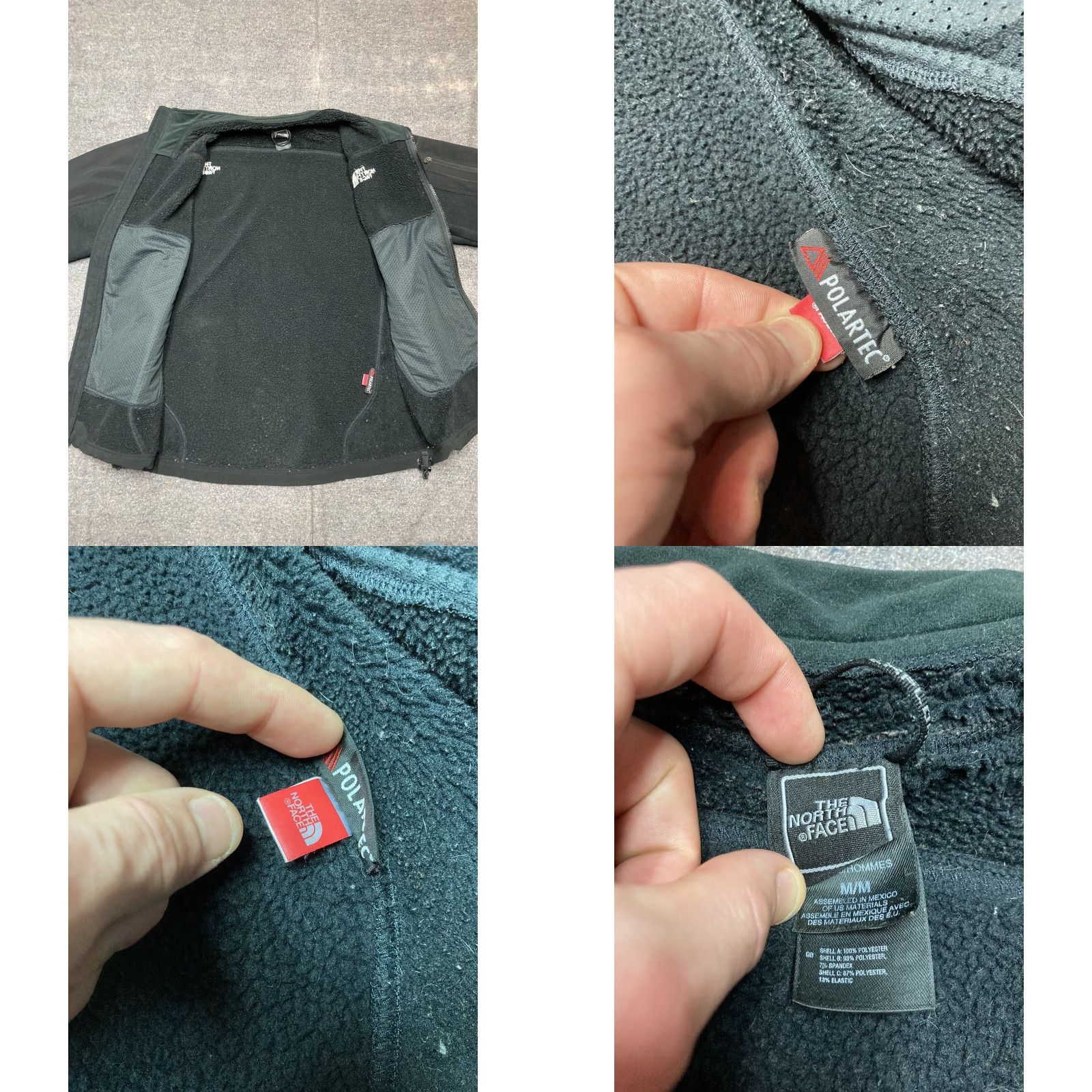 The North Face The North Face Windwall Jacket Black Full Zip Lined Gridded Fleece Sherpa Medium Mens M Black Windwall Jacket Size US M / EU 48-50 / 2 - 8 Thumbnail