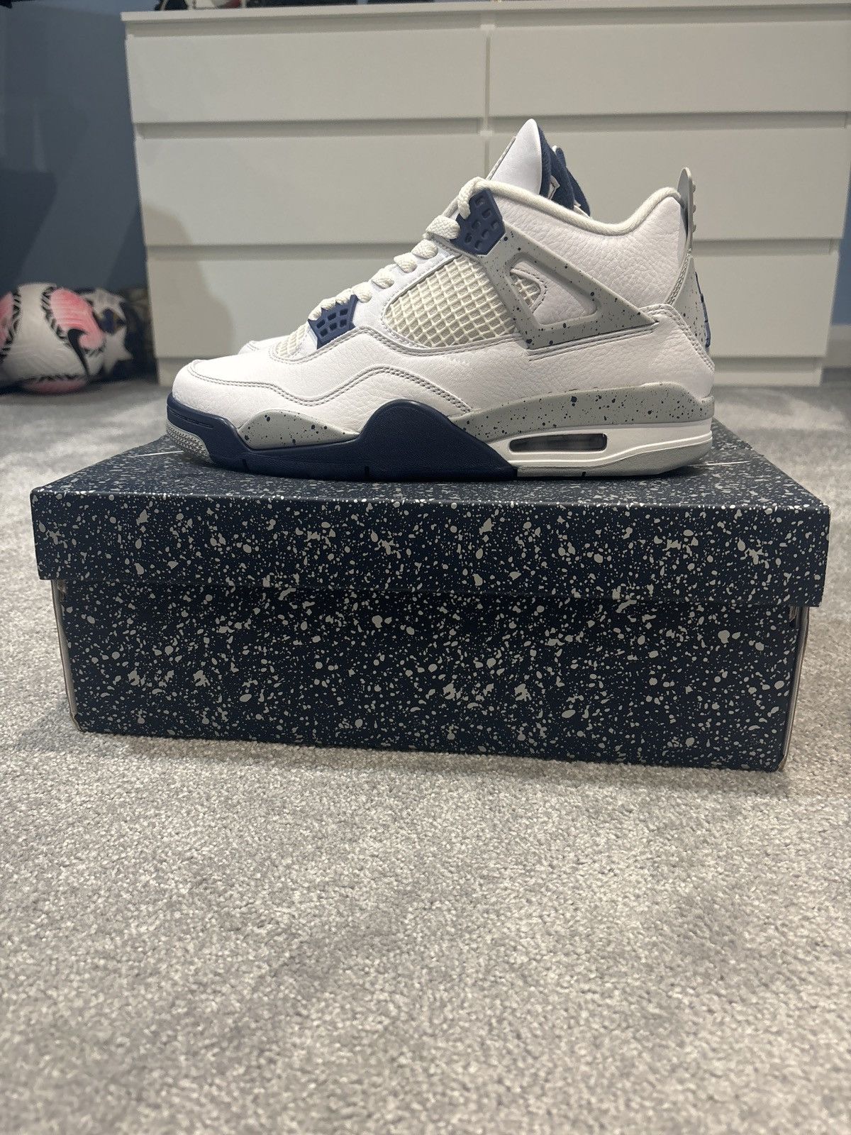 Jordan Brand × Nike Air Jordan four midnight navy Size US 9.5 / EU 42-43 - 6 Thumbnail