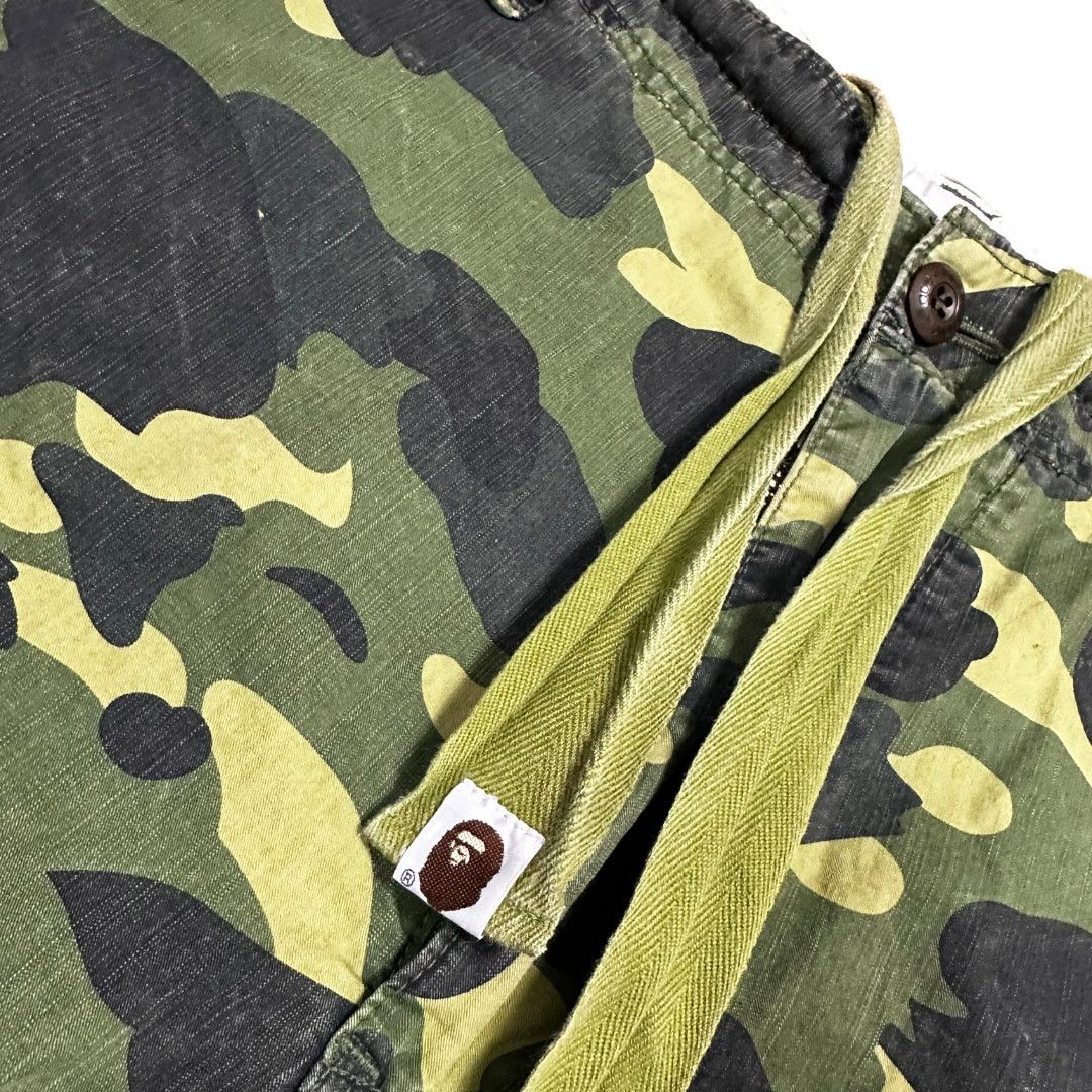 Bape L 34 Waist Bape OG Green Camo Cargo Shorts Size US 34 / EU 50 - 6 Thumbnail