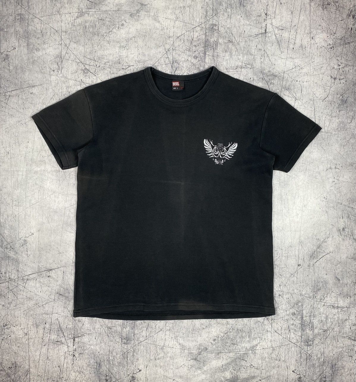 Diesel Vintage Diesel Archival Graphic Wing T-Shirt Faded Black Size US L / EU 52-54 / 3 - 11 Thumbnail