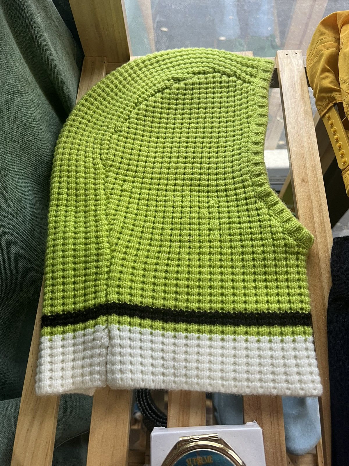 Marni × Uniqlo Green Marni x Uniqlo Knit Balaclava Size ONE SIZE - 2 Thumbnail