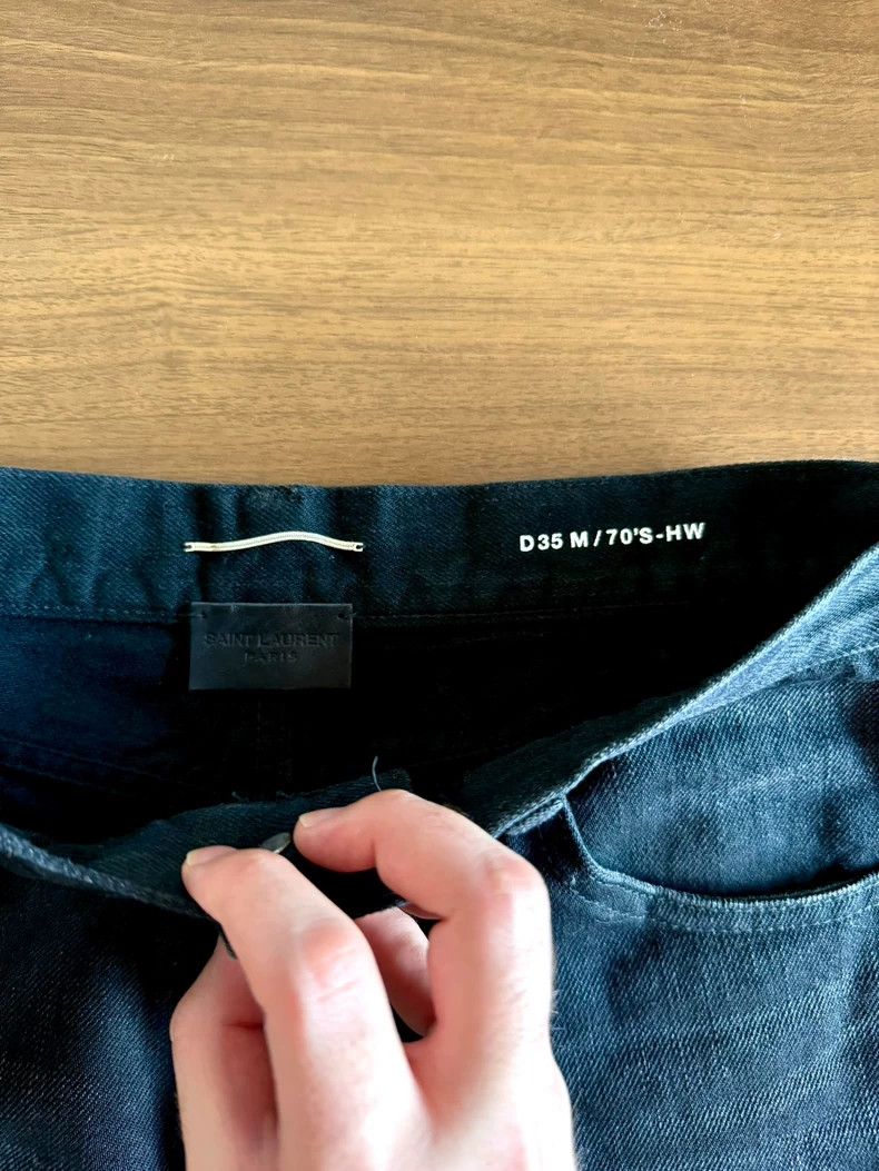 Saint Laurent Paris Saint laurent paris 23ss smoky black cat whisker wash strai Size US 30 / EU 46 - 4 Thumbnail