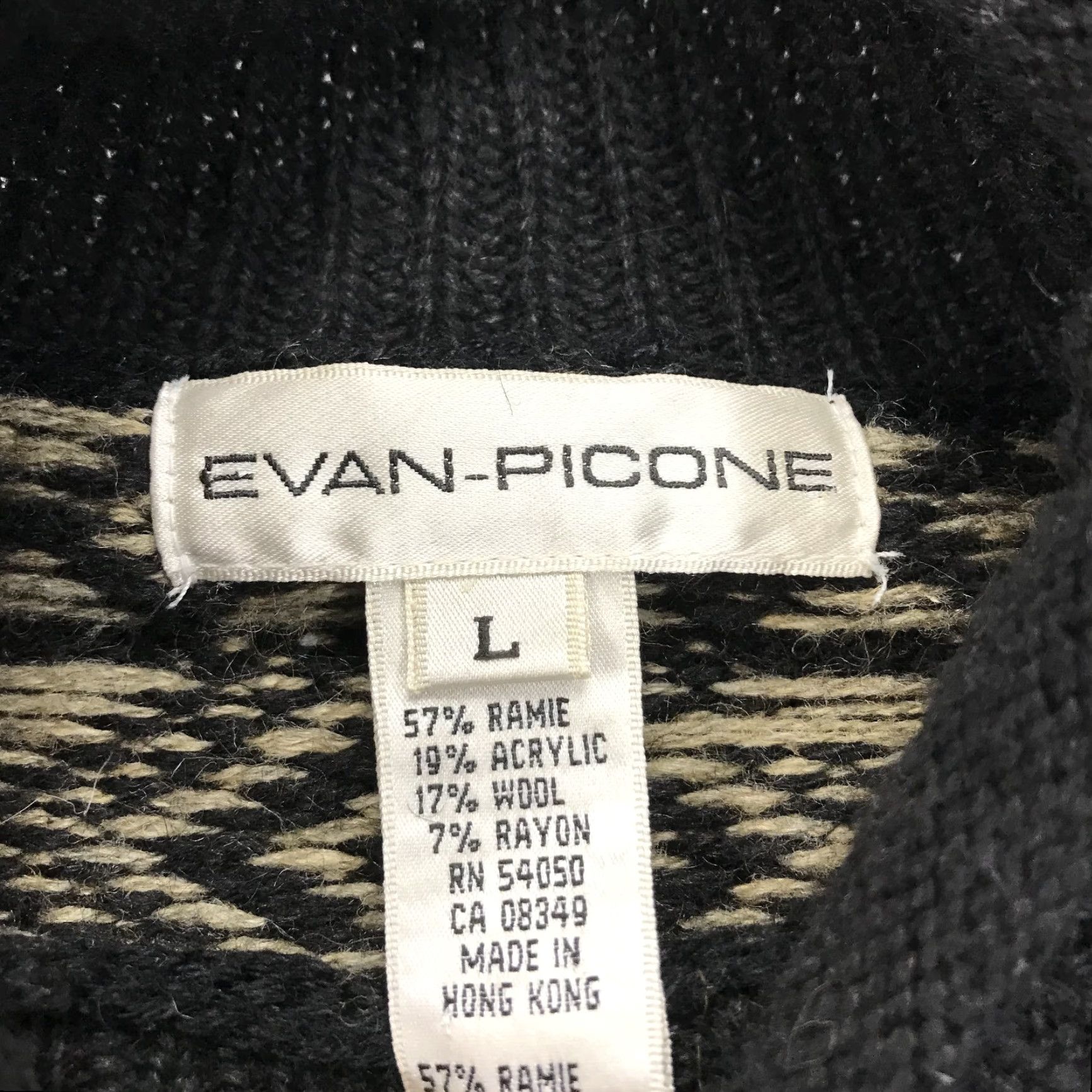 Evan Picone VINTAGE Evan Picone Sweater Womens Large Reindeer Grandma Roll Neck Holiday Knit Size L / US 10 / IT 46 - 4 Thumbnail