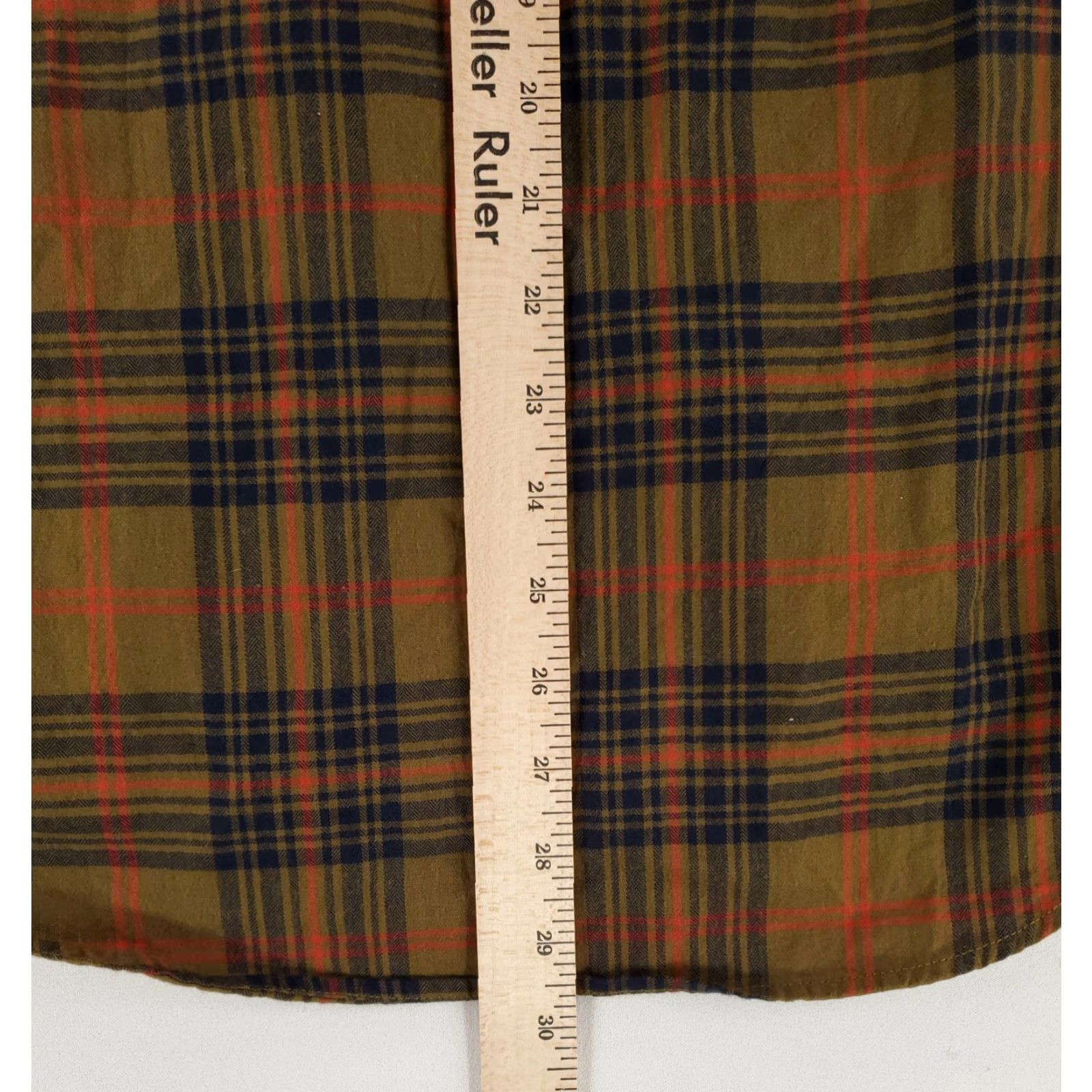 Tecovas VINTAGE Tecovas Pearl Snap Shirt Brown Blue Orange Plaid Long Sleeve Mens L Size US L / EU 52-54 / 3 - 5 Thumbnail