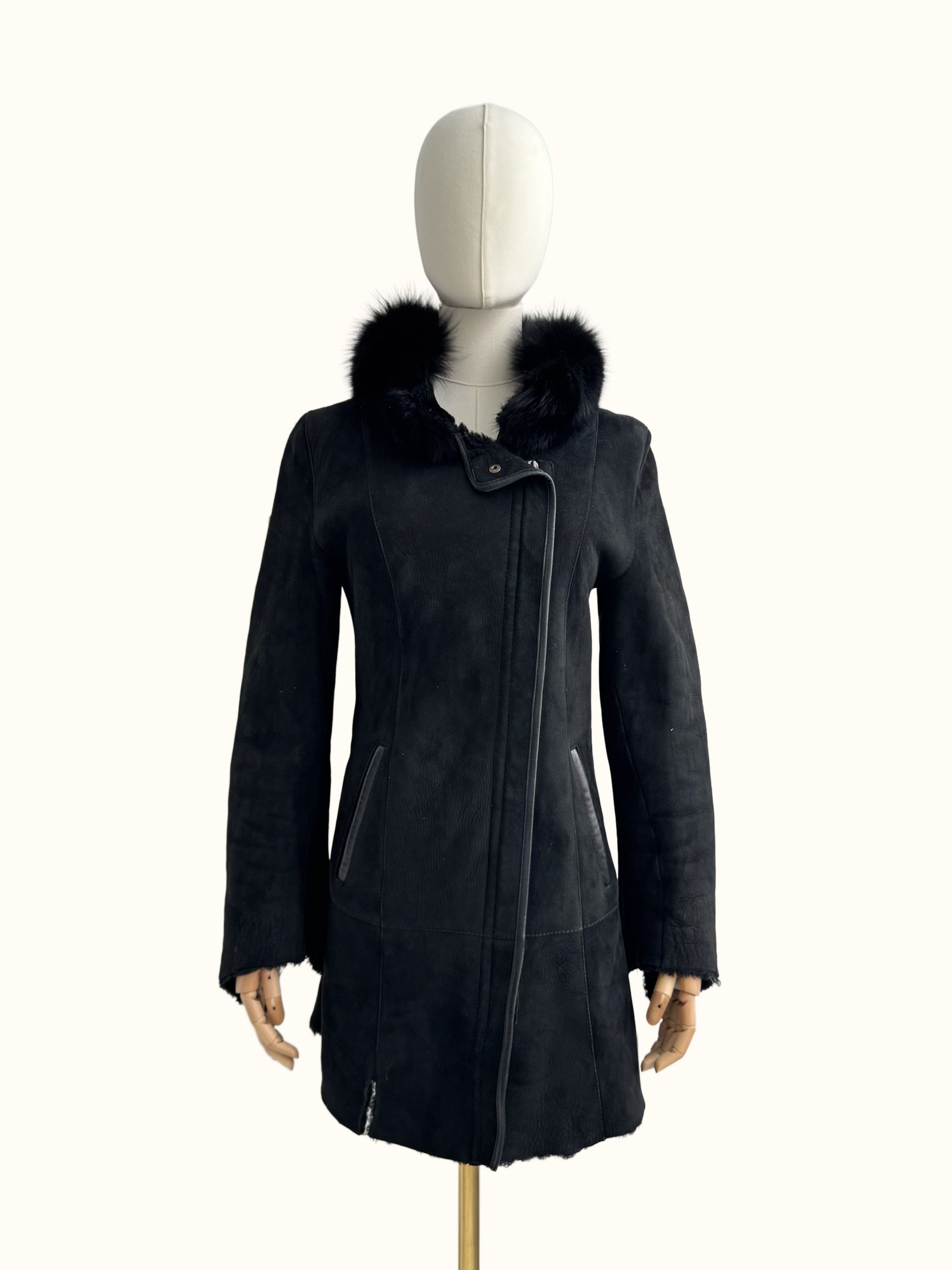 Vintage Vintage Real Sheepskin Coat (B550)E2D15 Size XS / US 0-2 / IT 36-38 - 1 Thumbnail