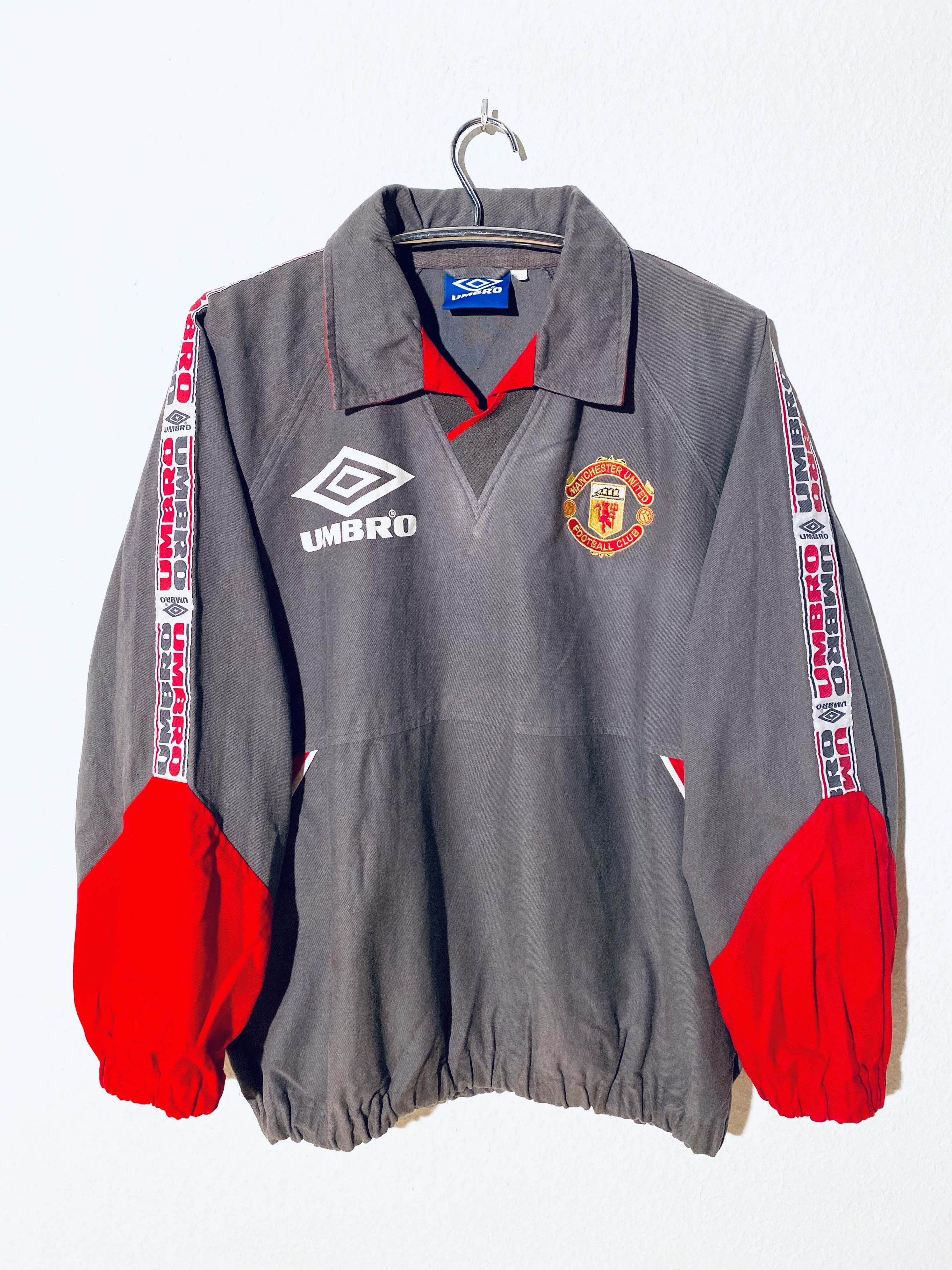 Umbro Manchester United Training Drill Top 1994 - 1995 Size US XL / EU 56 / 4 - 1 Thumbnail