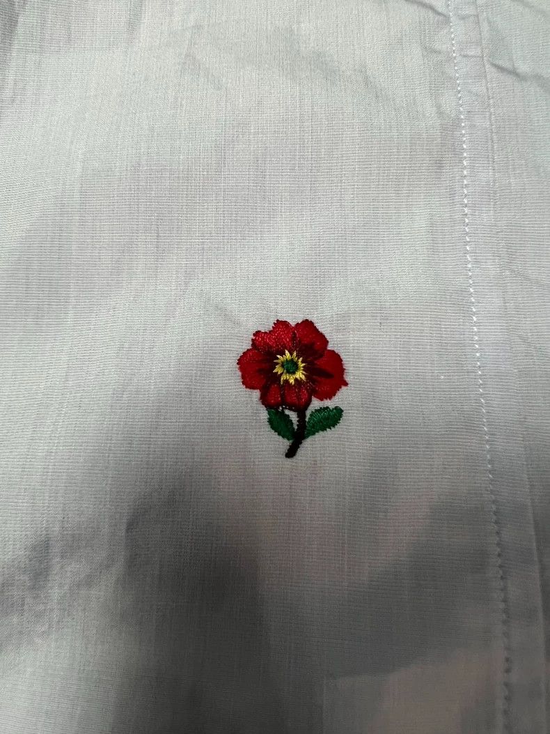 Gucci Gucci Blue bee embroidered shirt size: 39 2502-Nextarrow Size US XXS / EU 40 - 7 Thumbnail