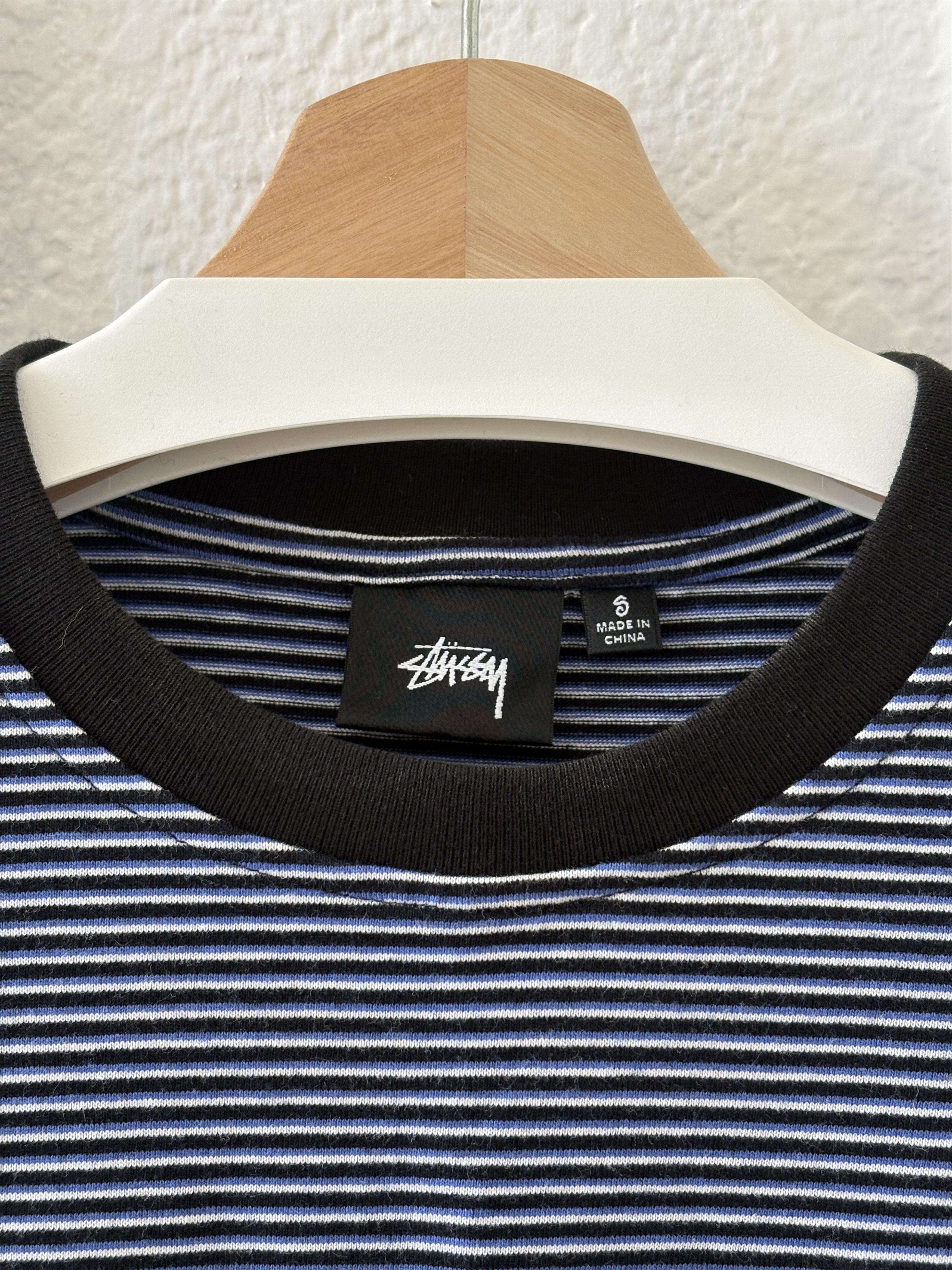 Stussy Blue Striped Pocket Tee Size US S / EU 44-46 / 1 - 3 Thumbnail