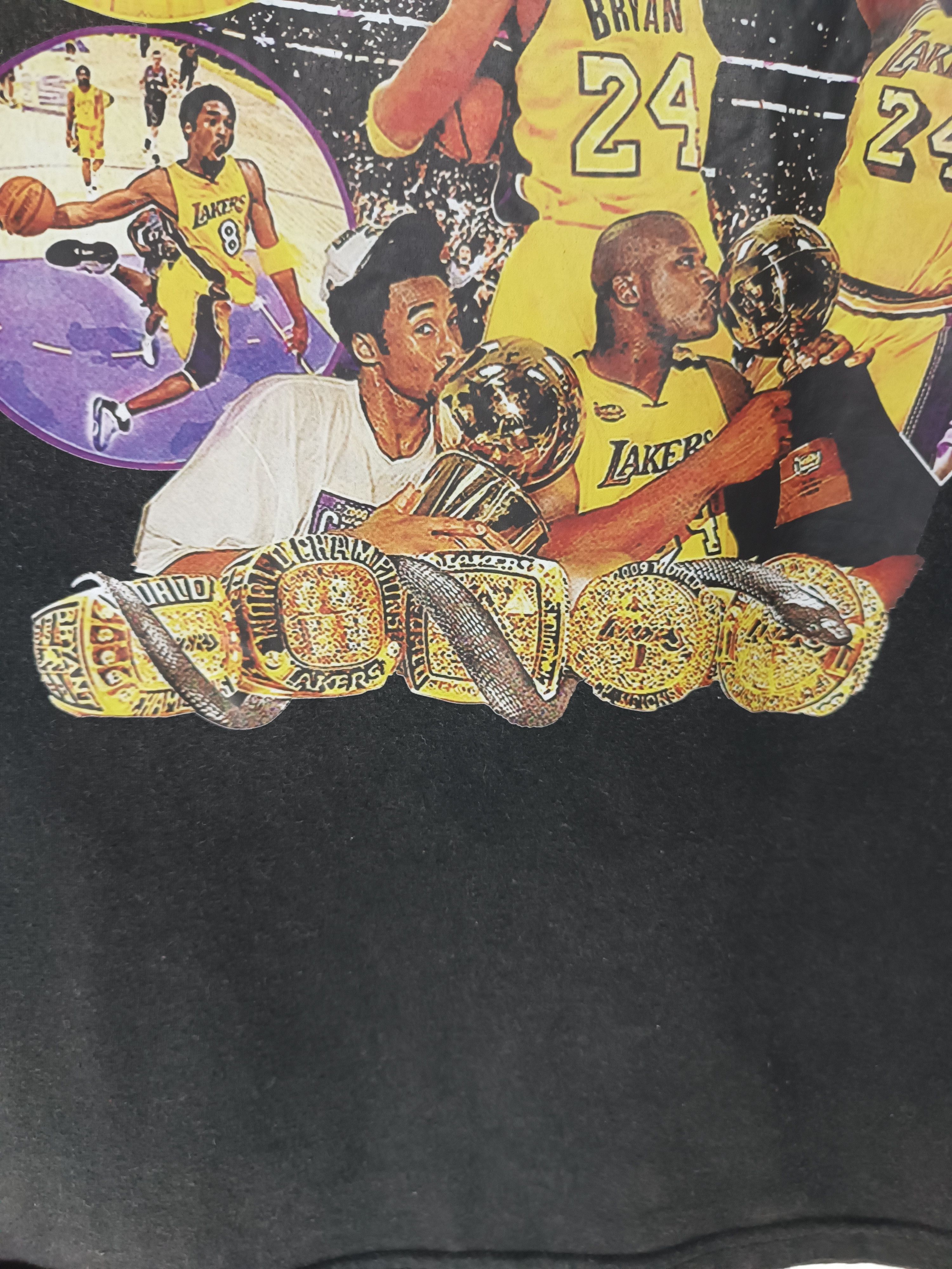 NBA VINTAGE KOBE BRYANT LAKERS RIP FADED TEE SHAQ LEBRON Size US M / EU 48-50 / 2 - 11 Thumbnail