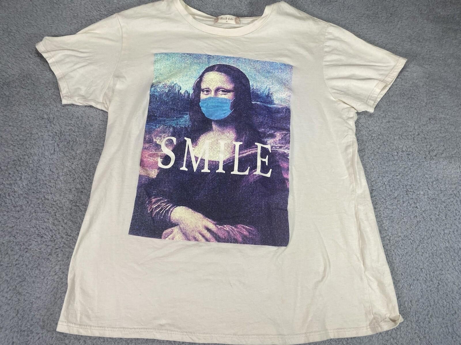 Other Alterd State Mona Lisa Women Shirt Medium Mock Flu Mask Size M / US 6-8 / IT 42-44 - 2 Thumbnail