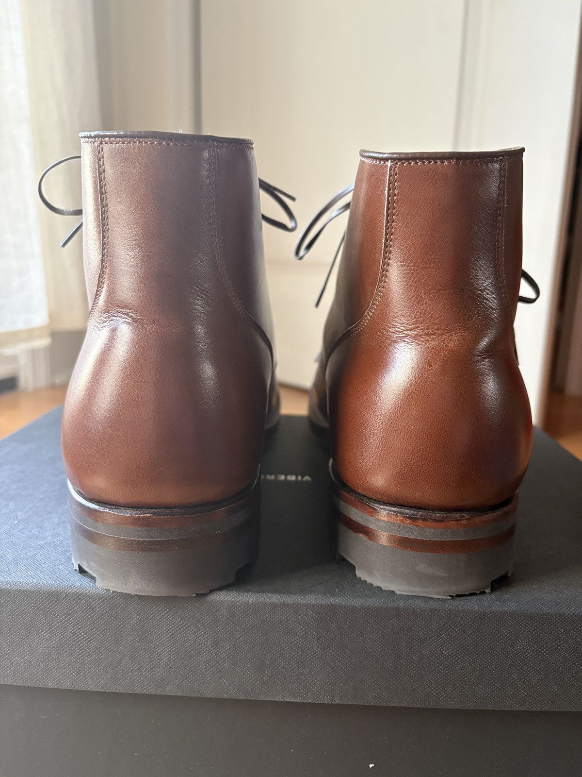 Viberg Viberg 2030 SB - Cognac Vocalou Vitelli. Size 9.5E Size US 9.5 / EU 42-43 - 3 Thumbnail