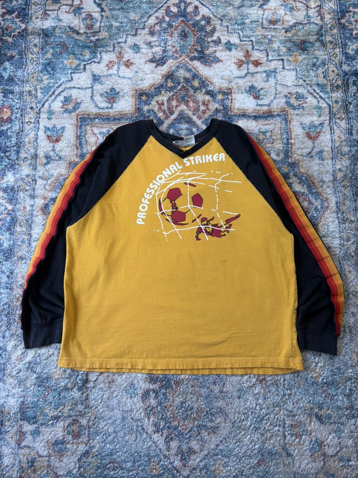 Vintage Vintage 725 Professional Striker Soccer Long Sleeve T-shirt Size US L / EU 52-54 / 3 - 1 Thumbnail