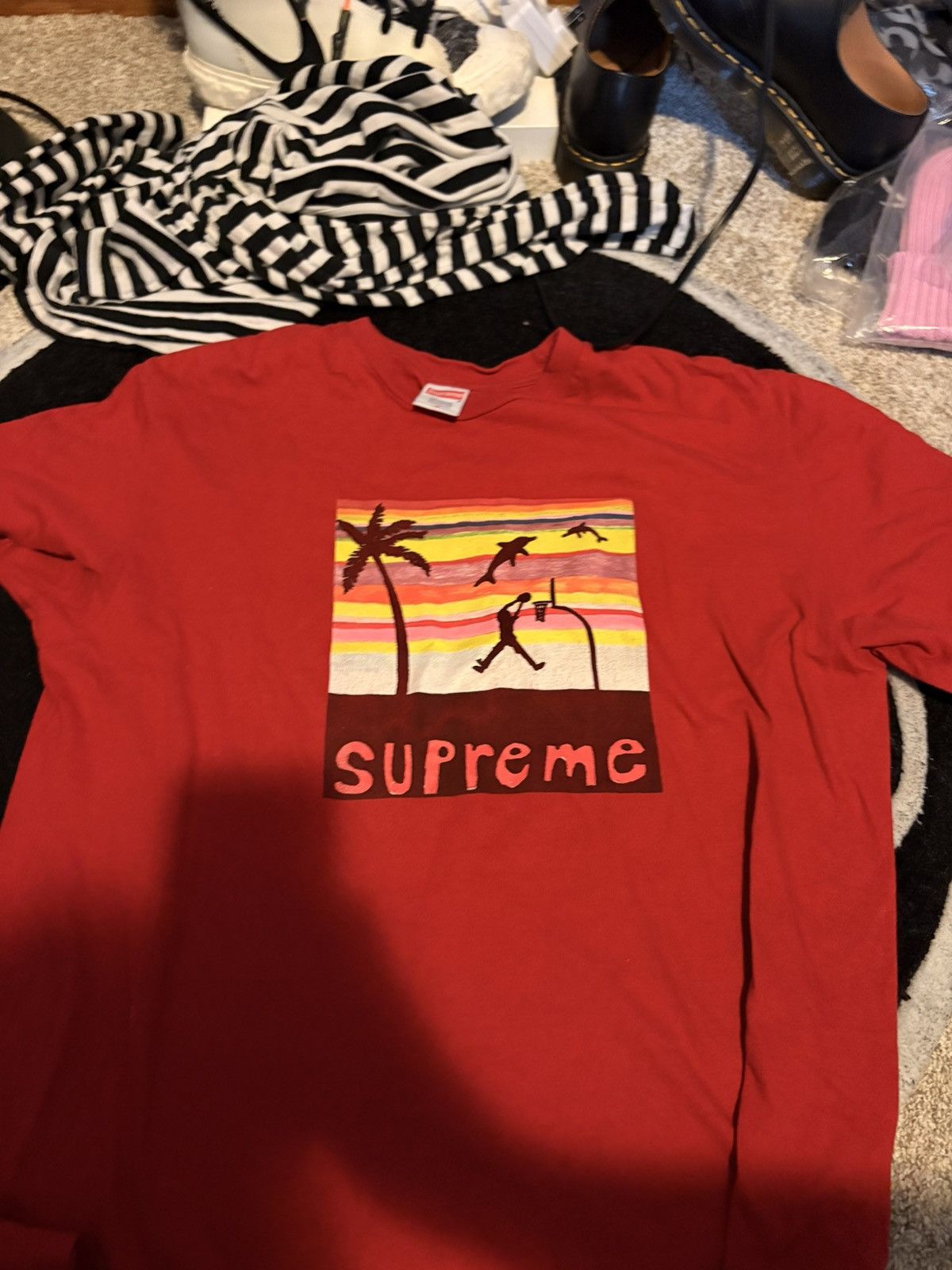 Supreme Supreme Dunk Tee Size US M / EU 48-50 / 2 - 1 Thumbnail