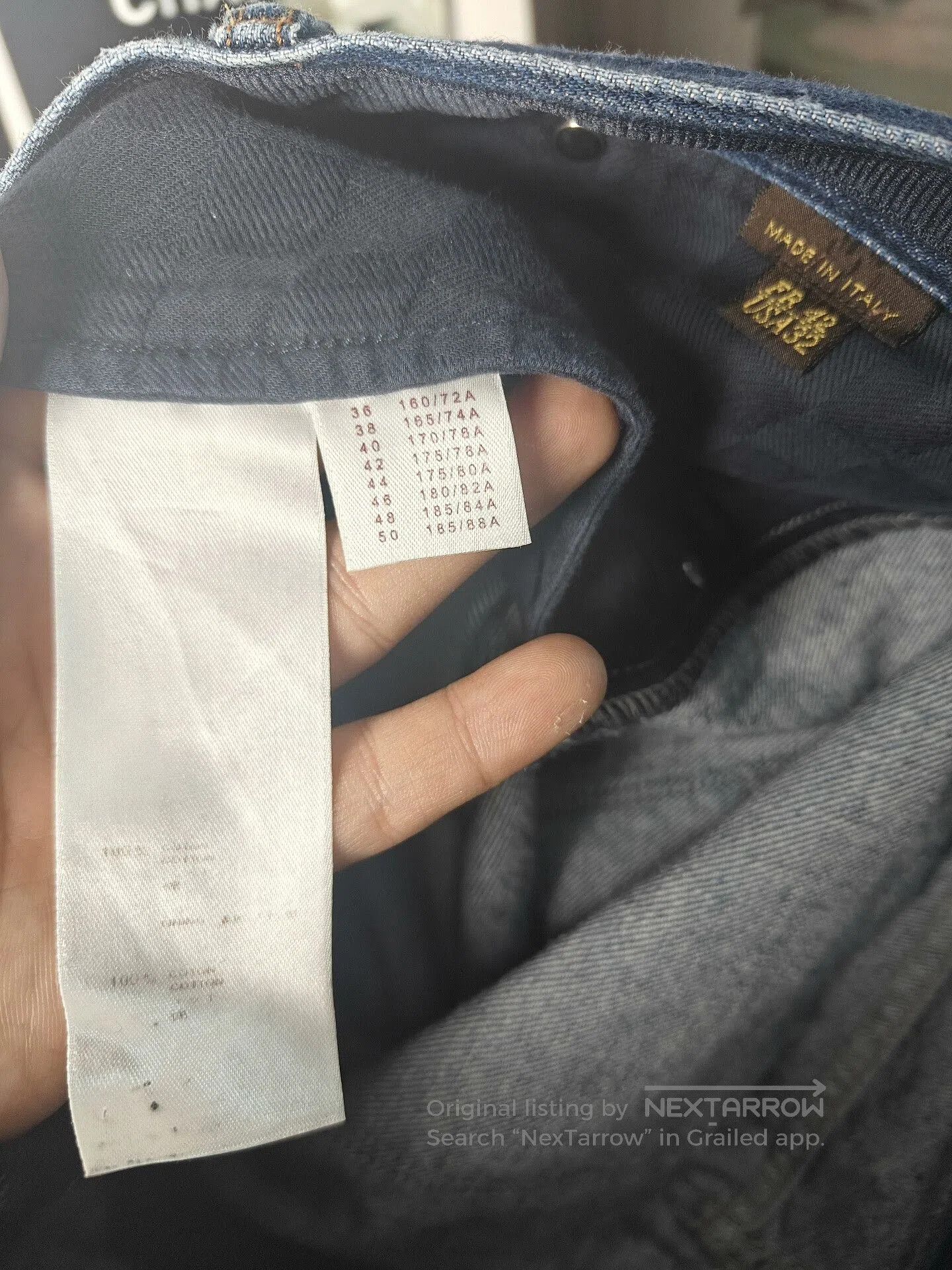 Louis Vuitton Authentic LV Denim Jeans with Leather Tag. Size US 32 / EU 48 - 3 Thumbnail