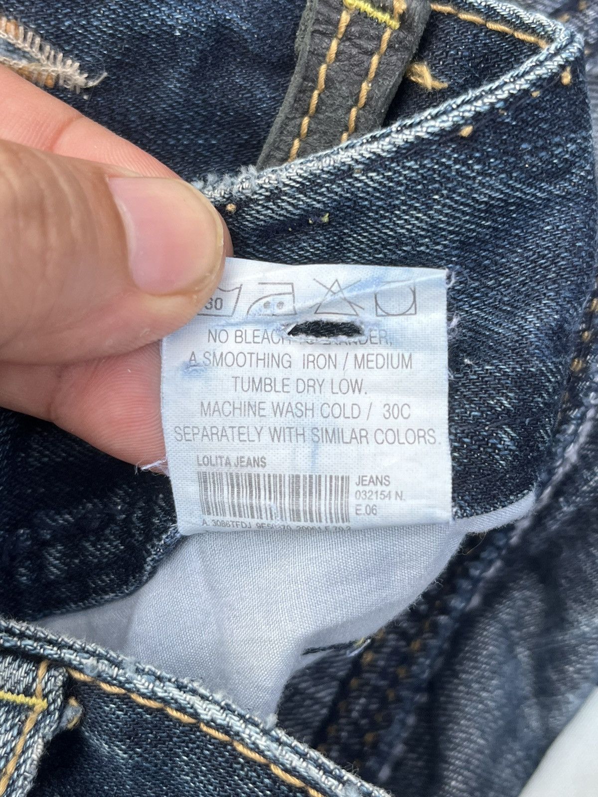 Beauty Beast Vintage Kapital Style Sashiko Boro Trashed Distressed Jeans Size US 34 / EU 50 - 14 Thumbnail