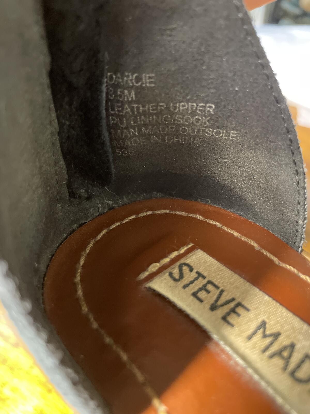 Steve Madden Steve Madden Leather Women's 8.5 Suede Sandals Fringe Boho Size US 8.5 / IT 38.5 - 6 Thumbnail