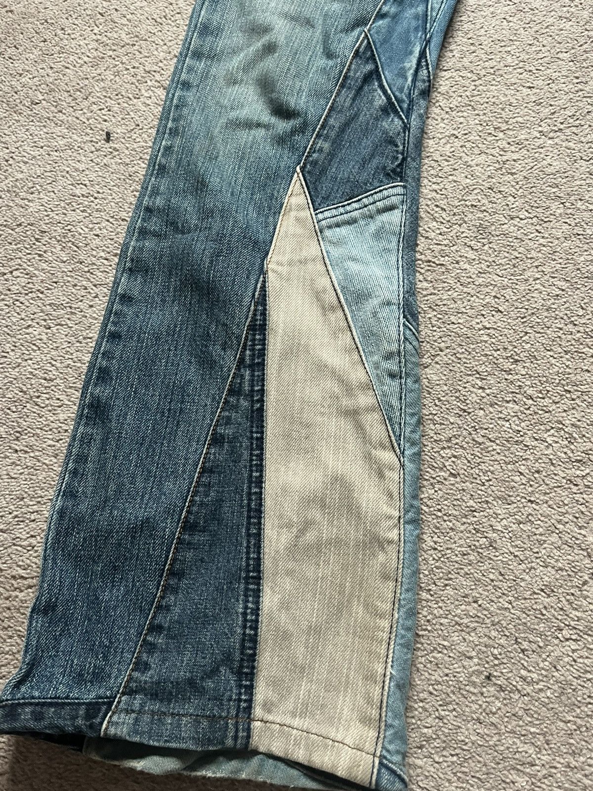 Hysteric Glamour Hysteric Glamour patchwork flared denim Size US 29 - 2 Thumbnail