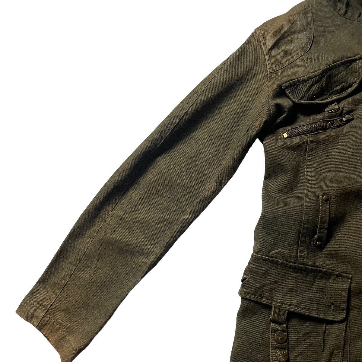If Six Was Nine × Japanese Brand × Le Grande Bleu (L.G.B.) 🇯🇵 VINTAGE 1998 H.C.M HOMME BONDAGE PARKA JACKET Size US M / EU 48-50 / 2 - 6 Thumbnail