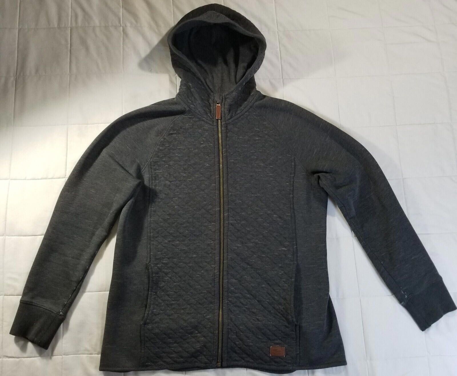 L.L. Bean LL Bean Small Gray Light Quilted Zip Up Hooded Jacket Size S / US 4 / IT 40 - 1 Thumbnail