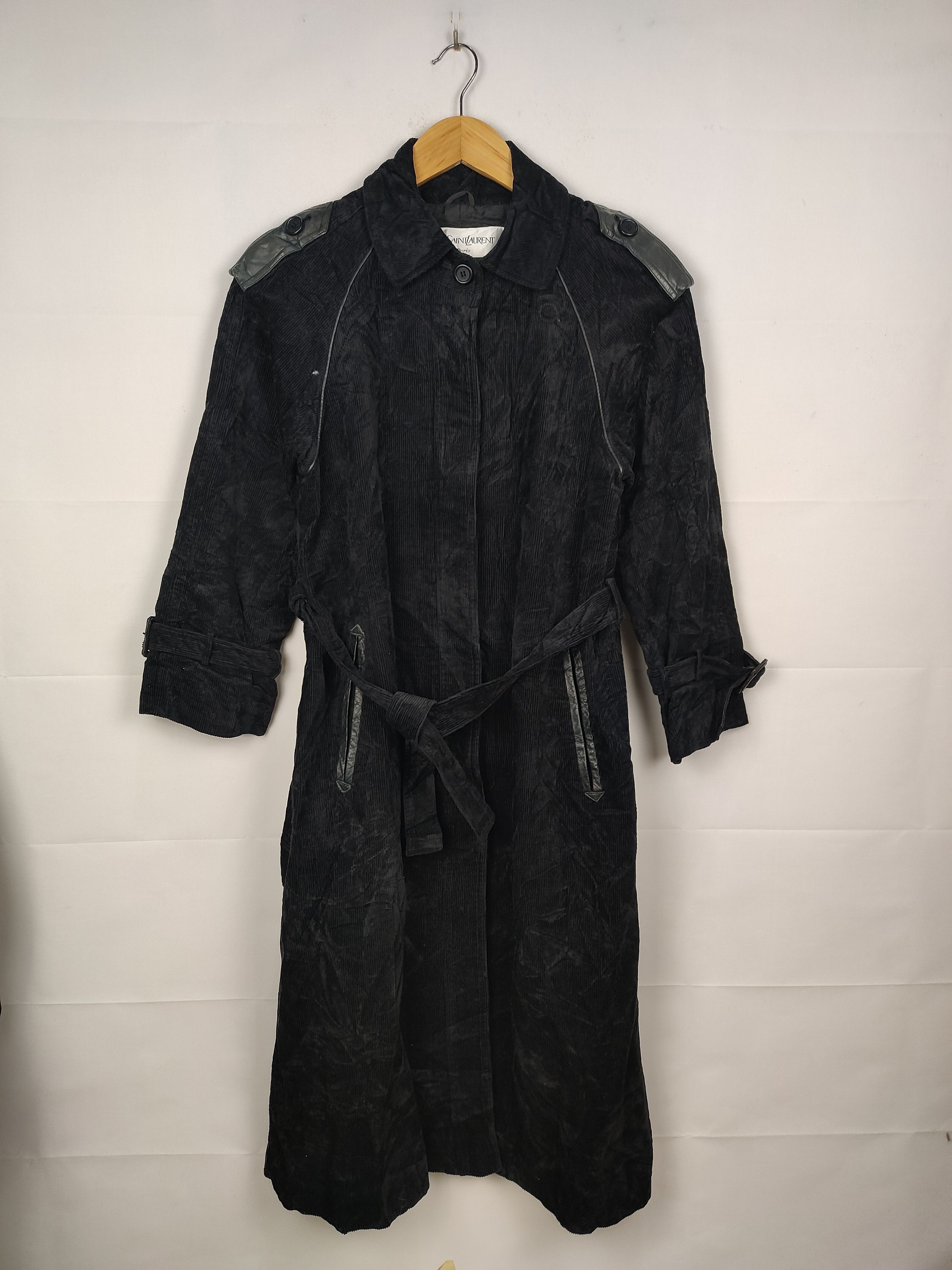 Yves Saint Laurent Yves Saint Laurent Corduroy Trench Coat Size US S / EU 44-46 / 1 - 1 Thumbnail