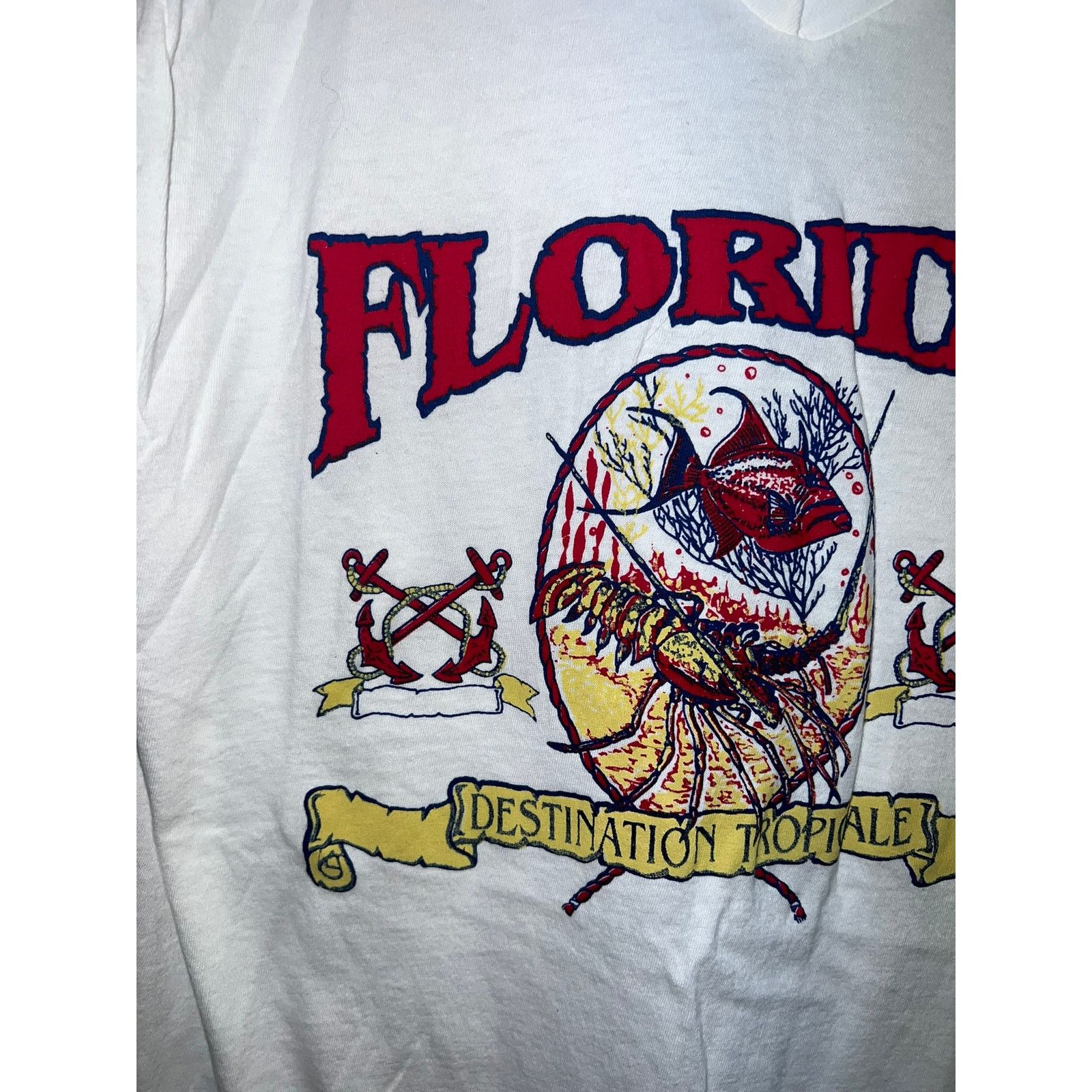 Vintage Vintage Florida Shirt Destination Tropcial Fish Tee 90s M Size US M / EU 48-50 / 2 - 3 Thumbnail