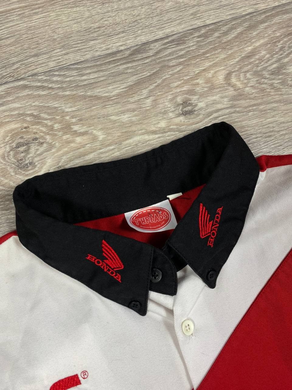 Honda × NASCAR Vintage honda logo racing buttom down heavy cotton shirt Size US XL / EU 56 / 4 - 5 Thumbnail