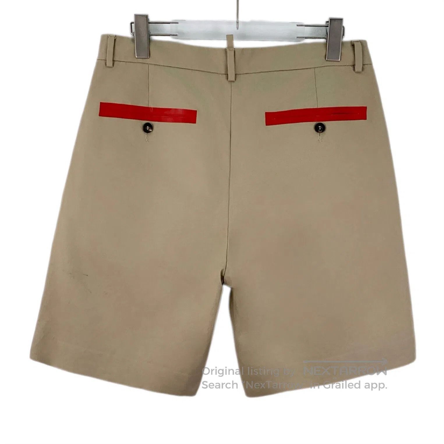 Dsquared2 Dsquared2 size M Khaki Pocket Trim Cotton Casual Shorts| Size US 32 / EU 48 - 2 Thumbnail
