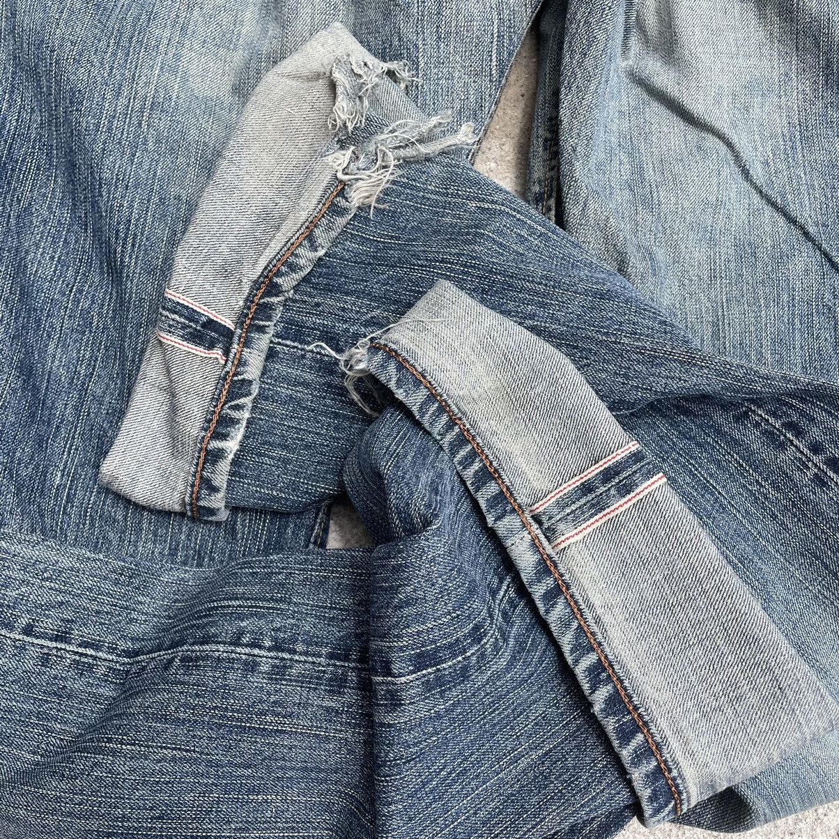 Edwin “EDWIN” 505ZX DISTRESSED REDLINE SELVEDGE DENIM JEAN Size US 31 - 13 Thumbnail