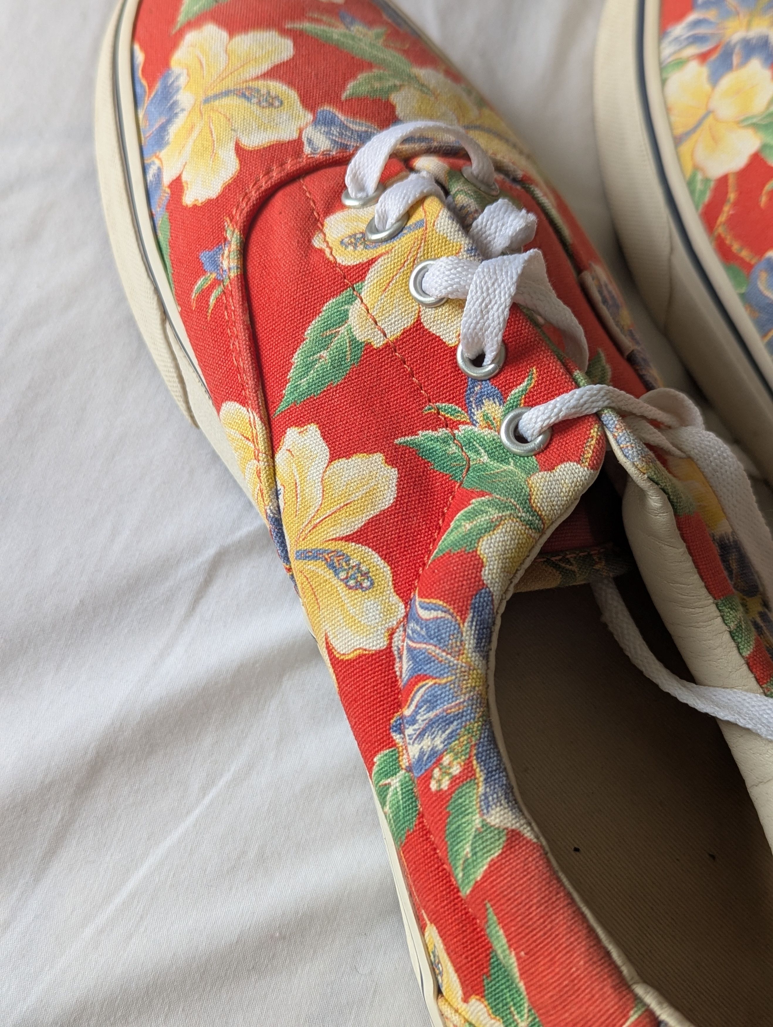 Polo Ralph Lauren Vintage Flowery Canvas Size US 12 / EU 45 - 2 Thumbnail