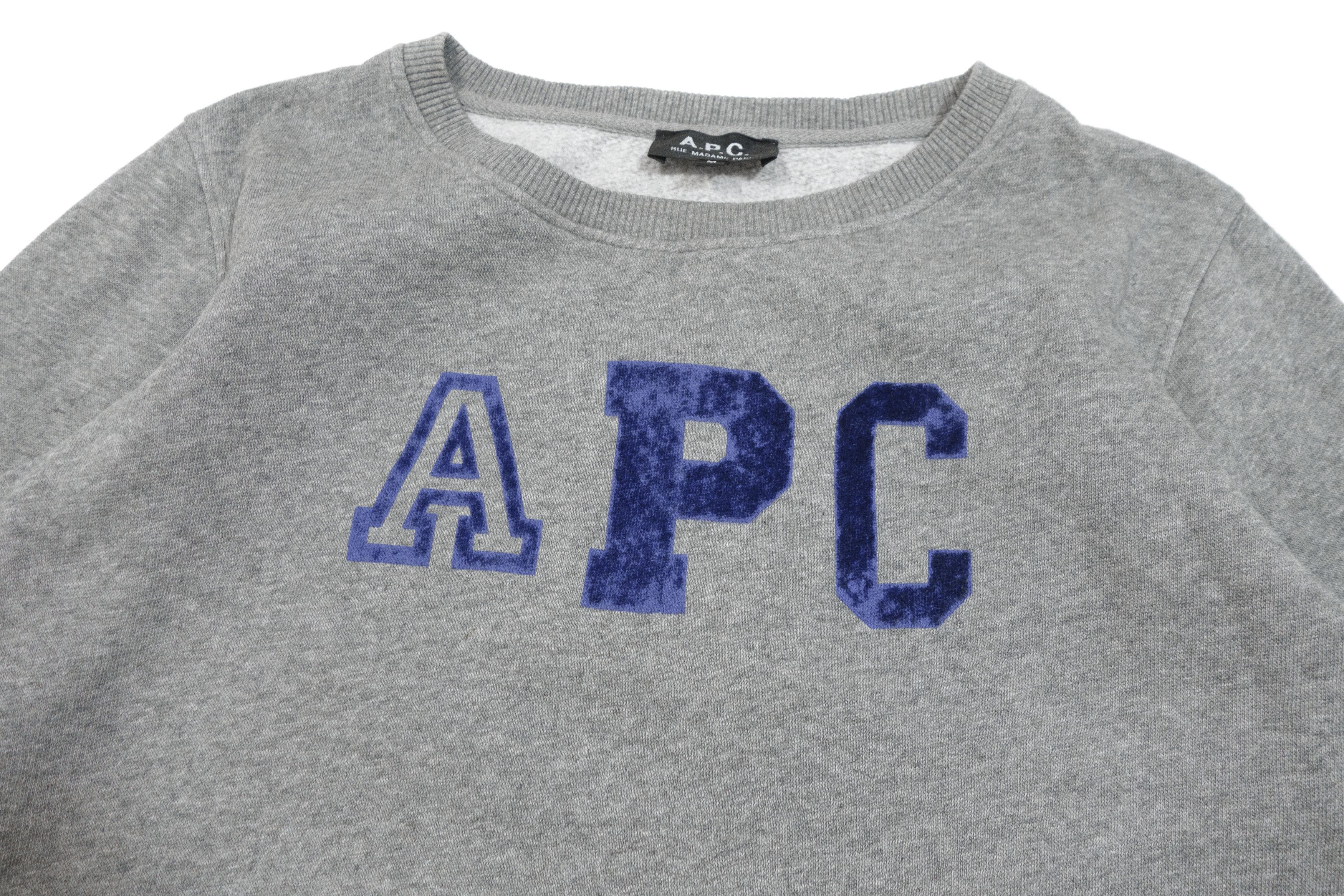 A.P.C. APC Big Logo Basic Sweatshirt Size M / US 6-8 / IT 42-44 - 2 Thumbnail