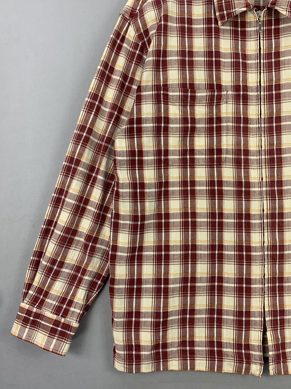 Formula 1 Benetton Formula 1 Vintage Plaid Zipper Flannel Jacket Size US L / EU 52-54 / 3 - 6 Thumbnail