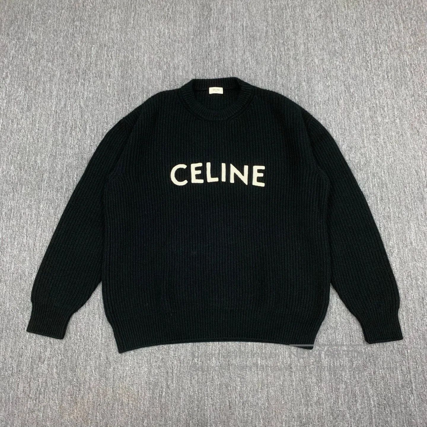 Celine celine black wool sweater size small. Size S / US 4 / IT 40 - 1 Thumbnail